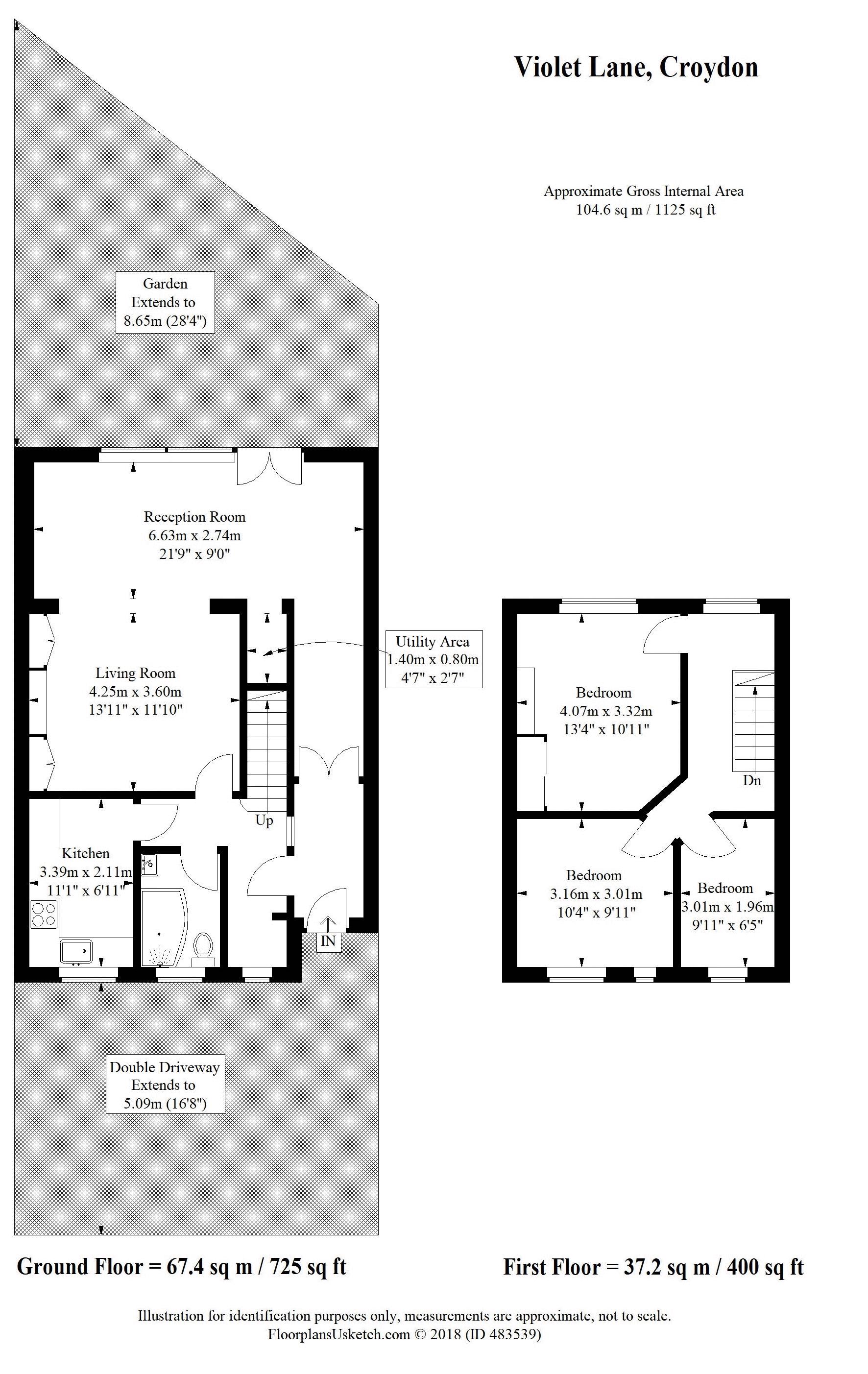 3 Bedrooms End terrace house for sale in Violet Lane, Croydon CR0