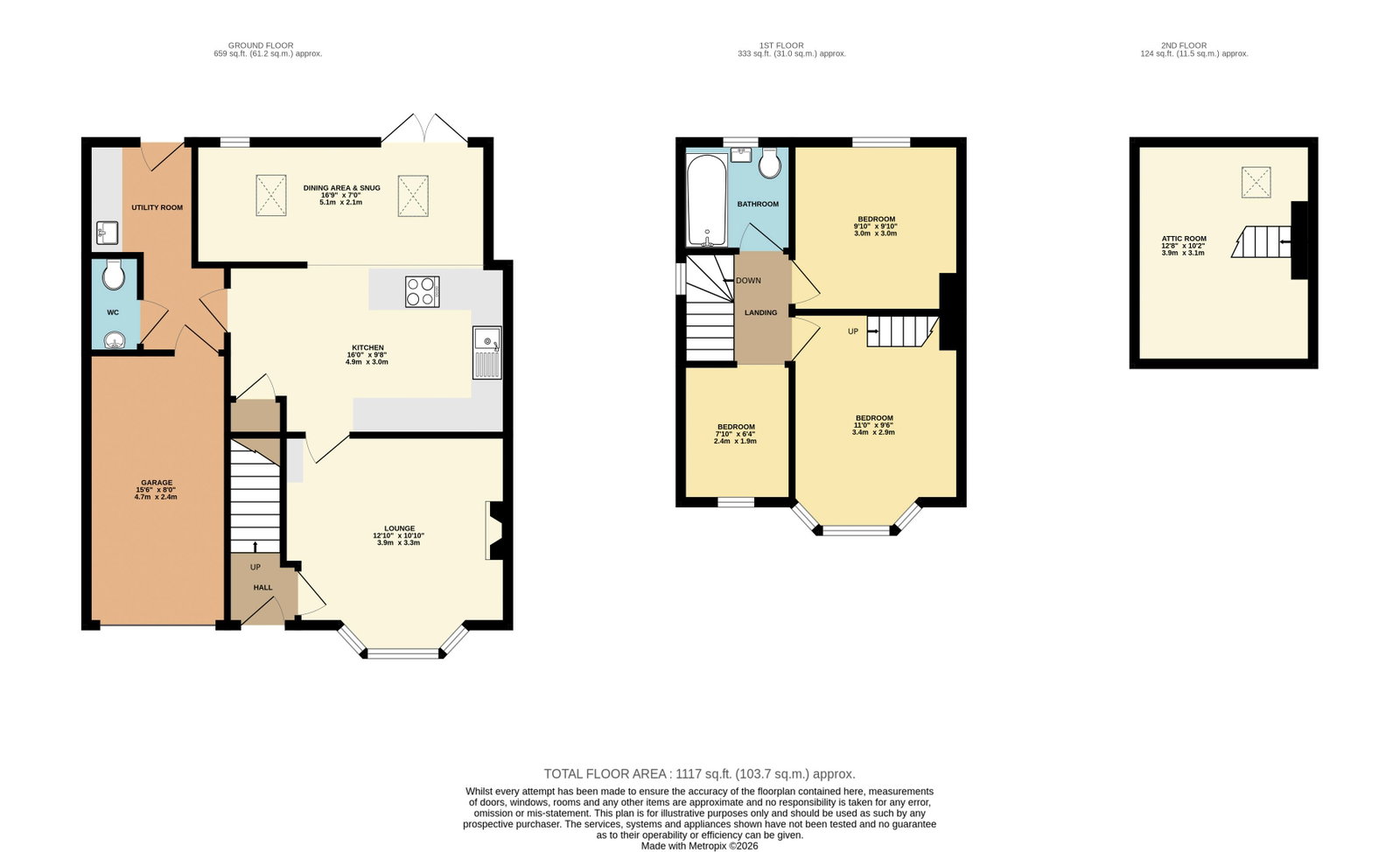 5, Melwood Grove, York floorplan