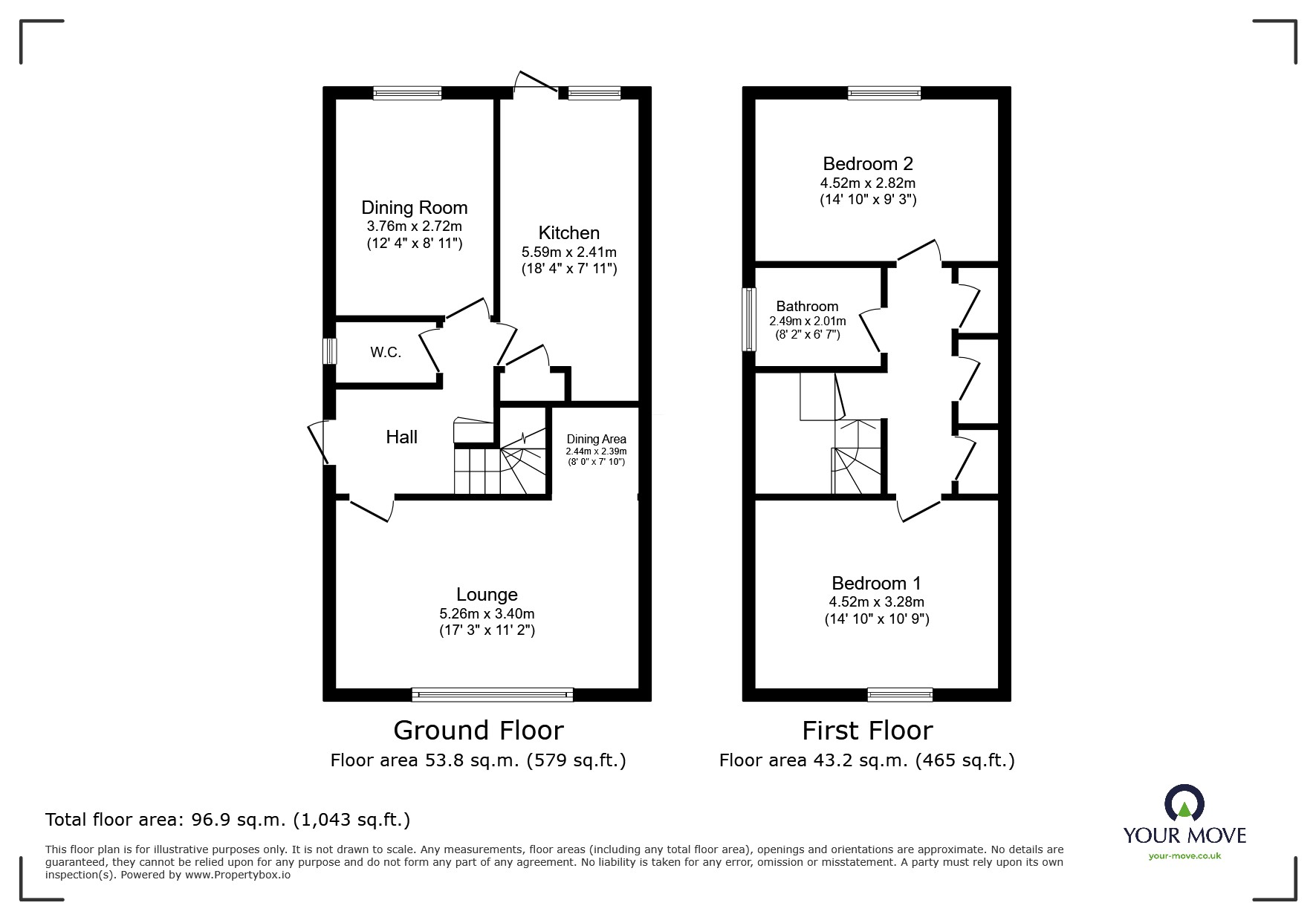55, Leconfield Road, Leicestershire floorplan