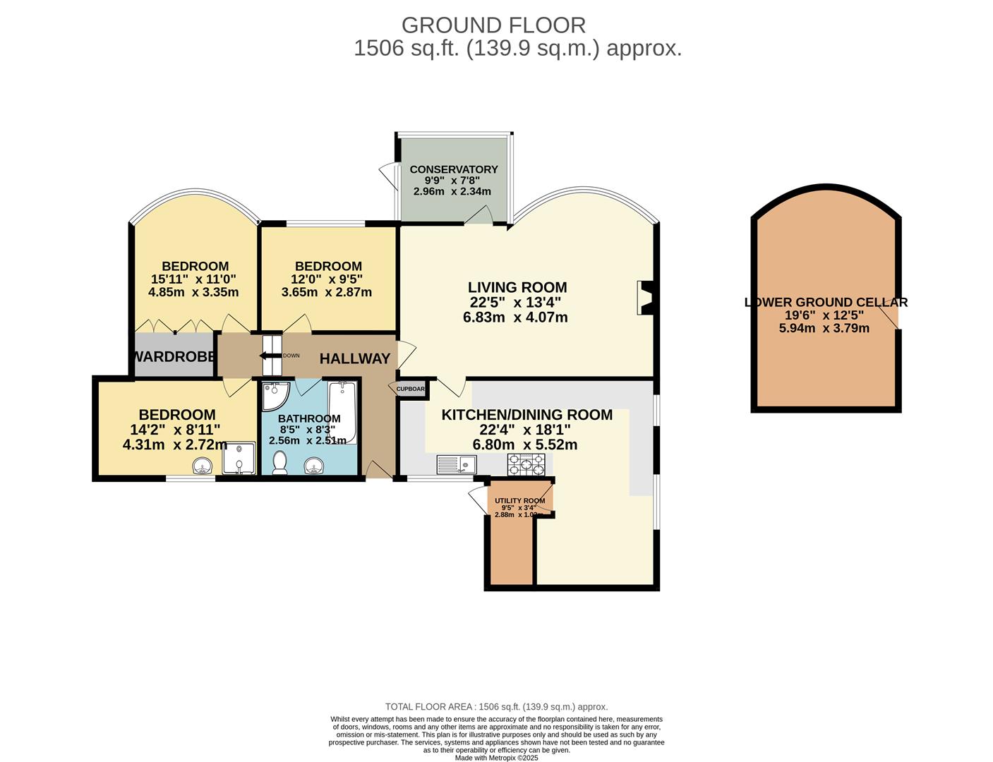 114, Fairlight Road, Hastings floorplan