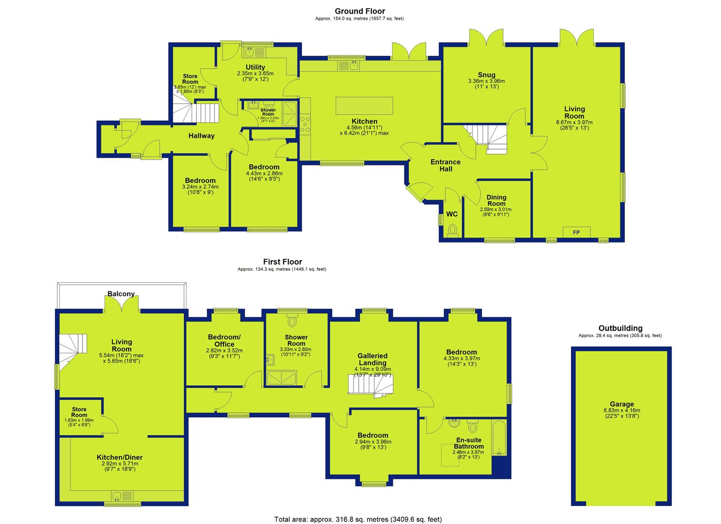 Hillcrest, Bridegate Lane, Melton Mowbray floorplan