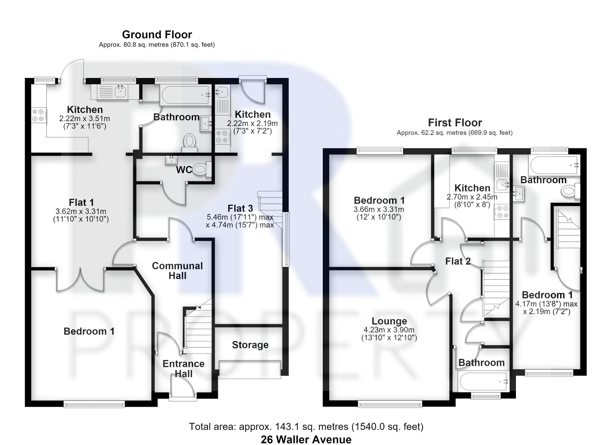 26, Waller Avenue, Luton, LU4 floorplan