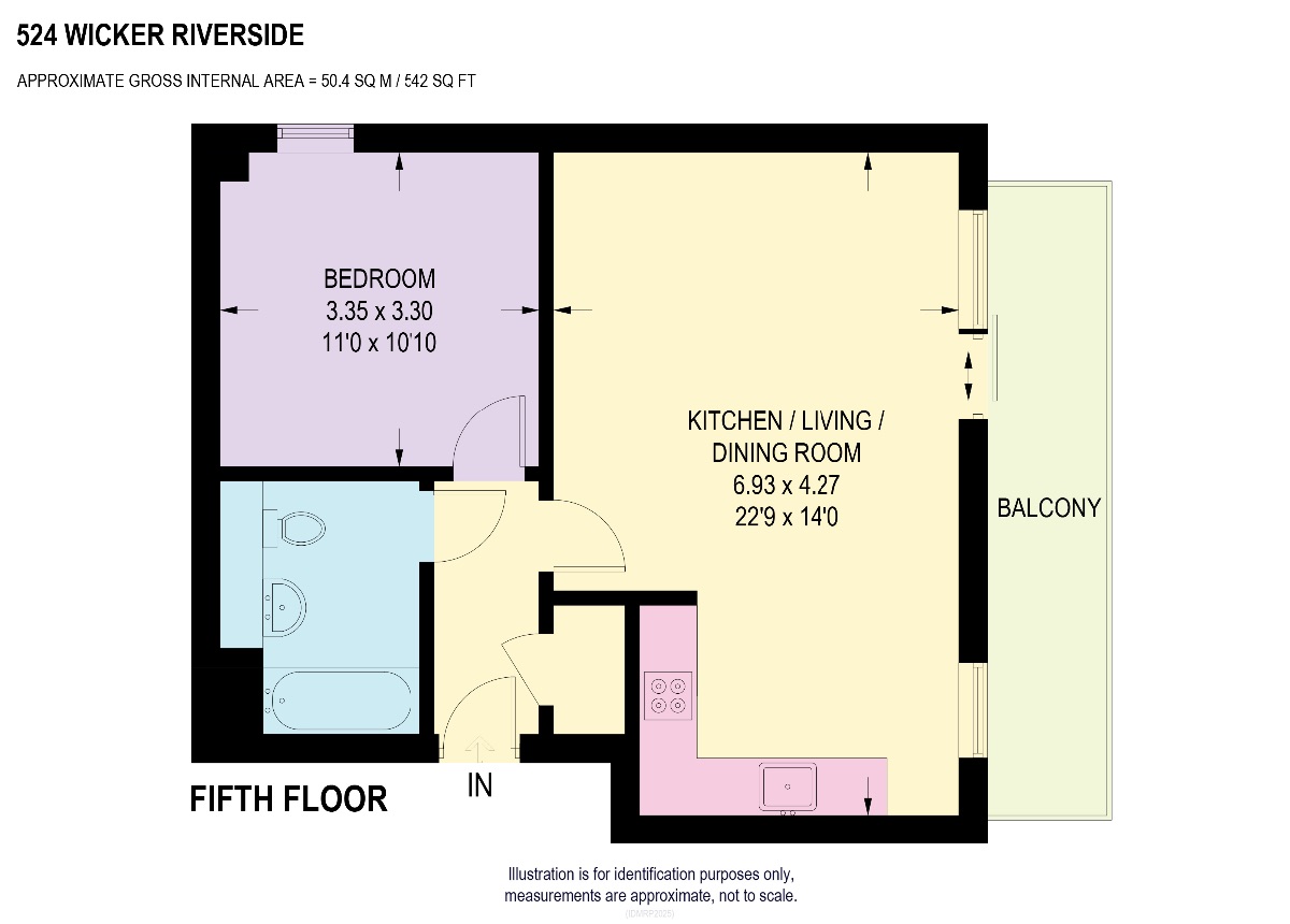 Apt 5 24 Wicker Riverside, Sheffield floorplan