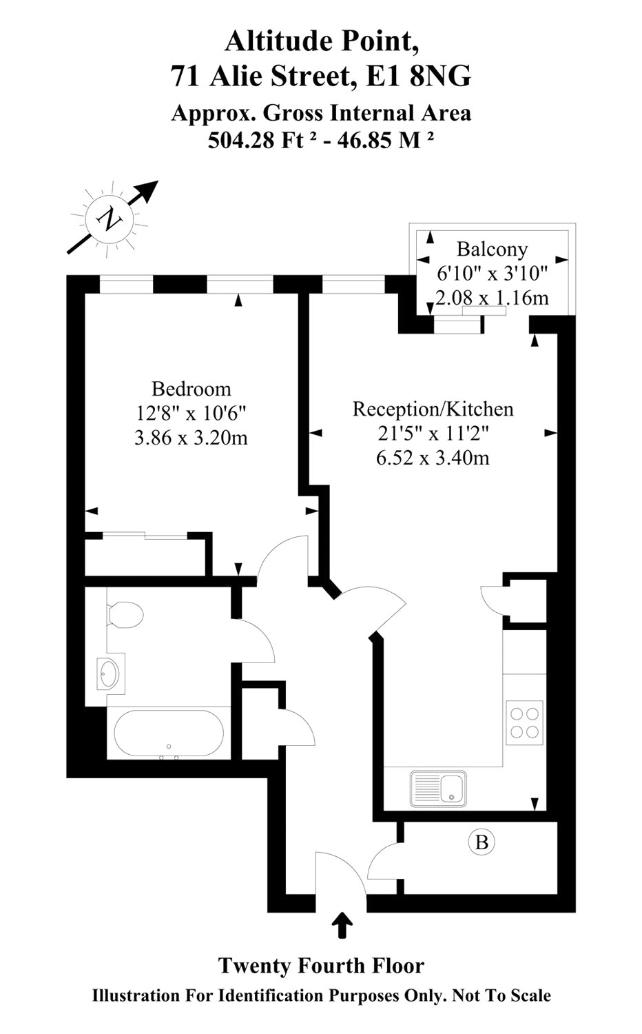 1 Bedrooms Flat to rent in Altitude Point, London E1