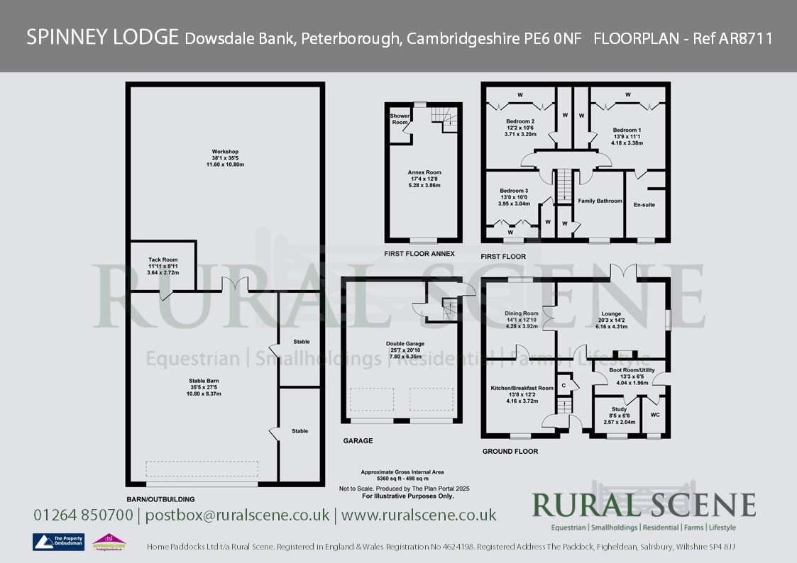 SPINNEY LODGE, Dowsdale Bank, Peterborough floorplan