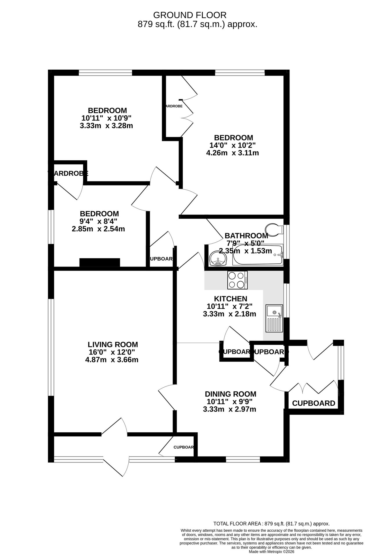 50, Pendre Close, Brecon floorplan
