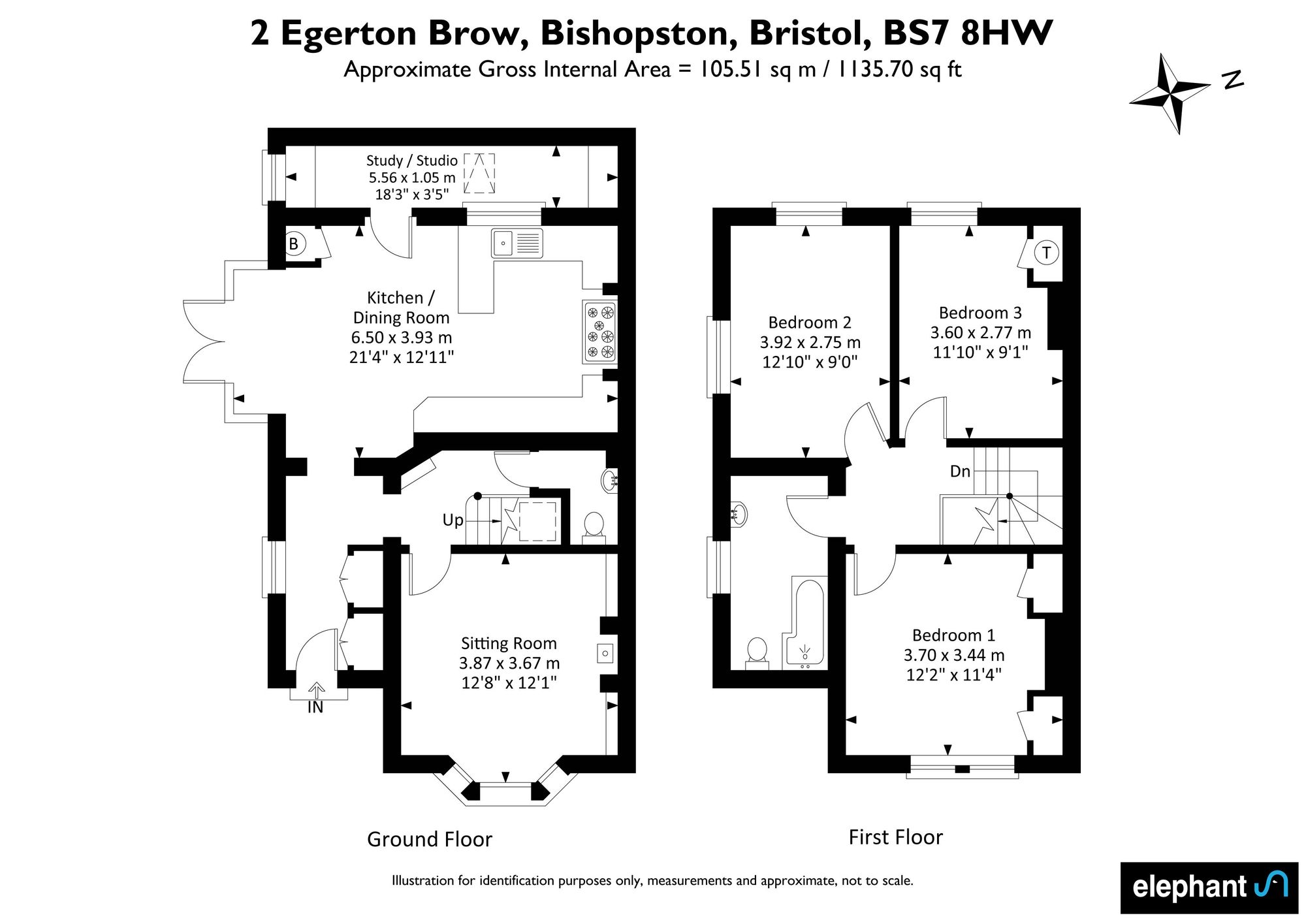 2 Egerton Brow, Bristol floorplan