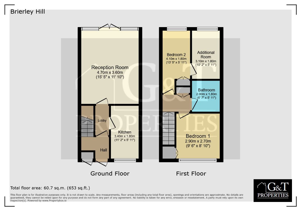 1 Turner Drive, Brierley Hill floorplan