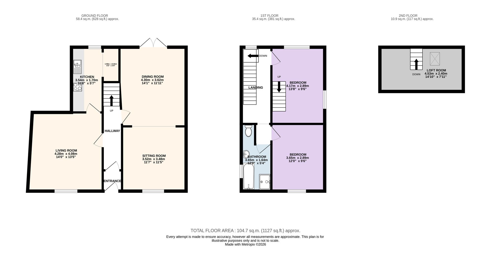 1 Blackburn Road, Preston floorplan