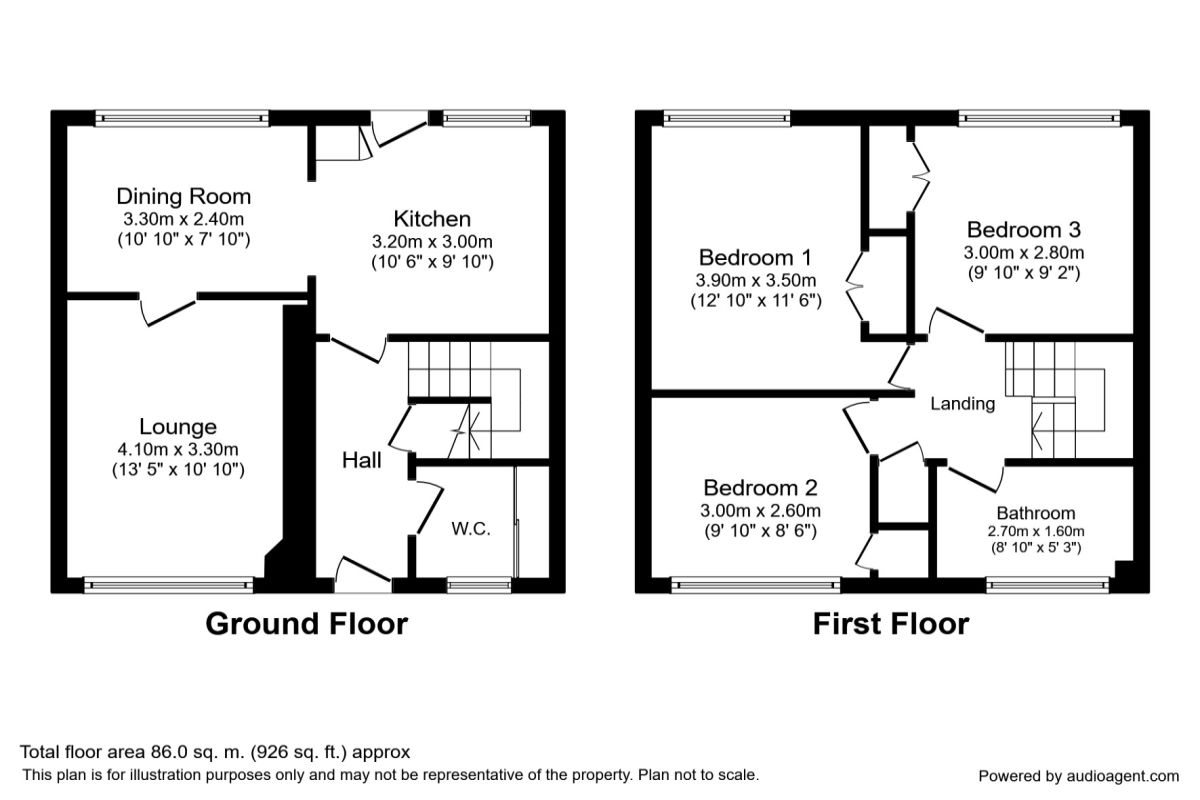 3 Bedrooms  to rent in Langbar Gardens, Leeds LS14