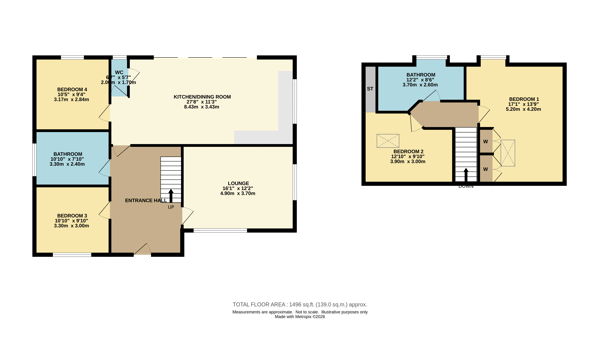 53, Wimborne Road West, Wimborne floorplan