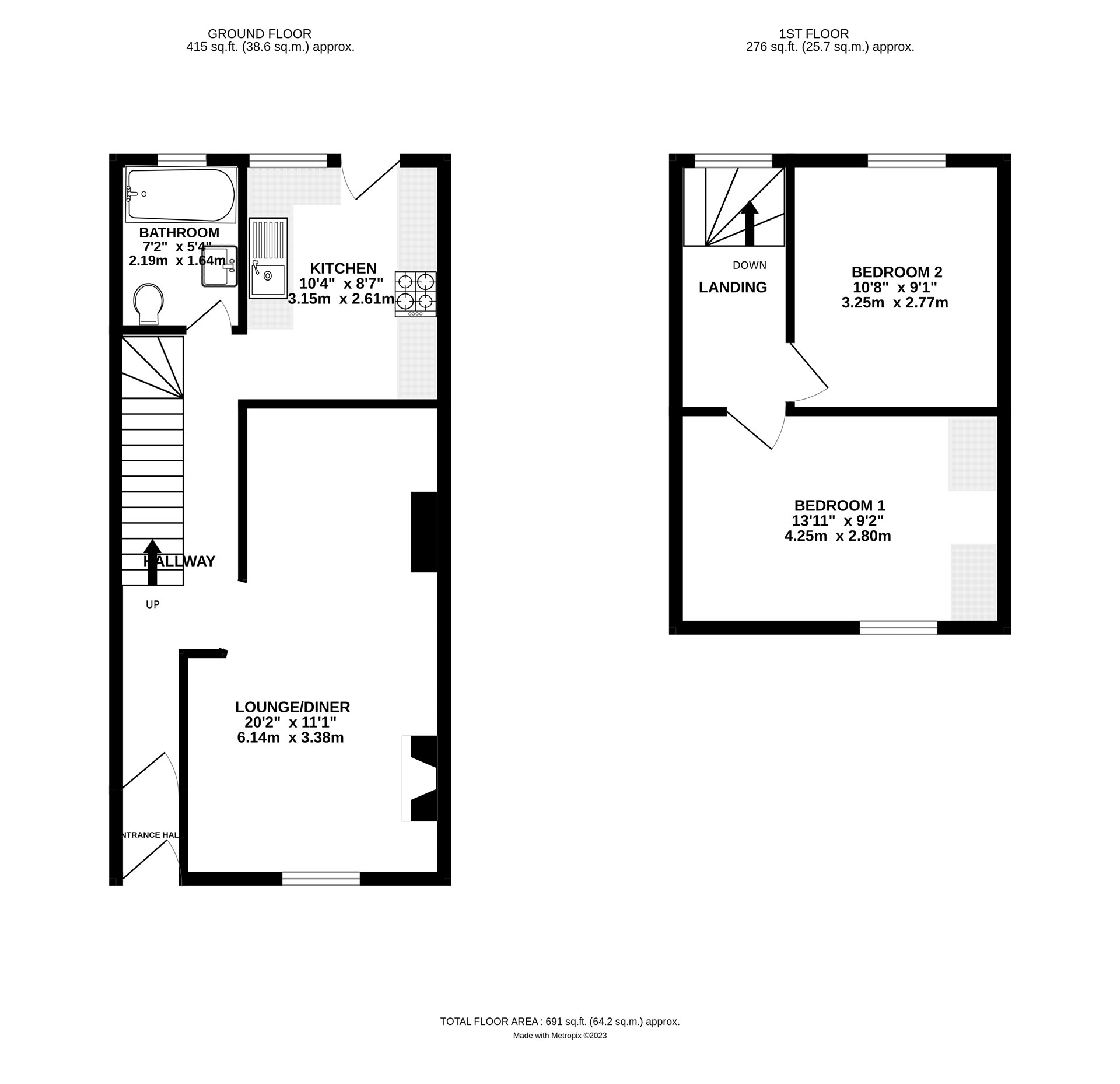 Courtenay Road, St Thomas, Exeter EX2, 2 bedroom terraced house for