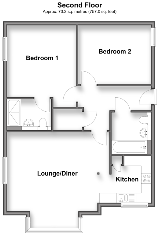 Greystone Square Wouldham, Rochester floorplan