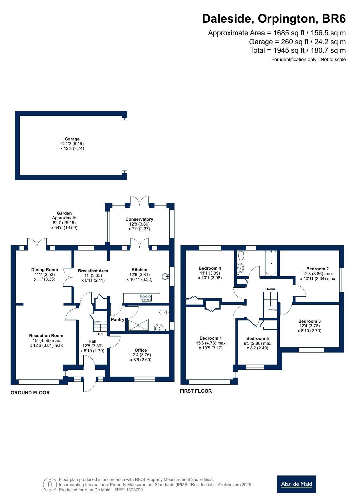 1, Daleside, Orpington floorplan