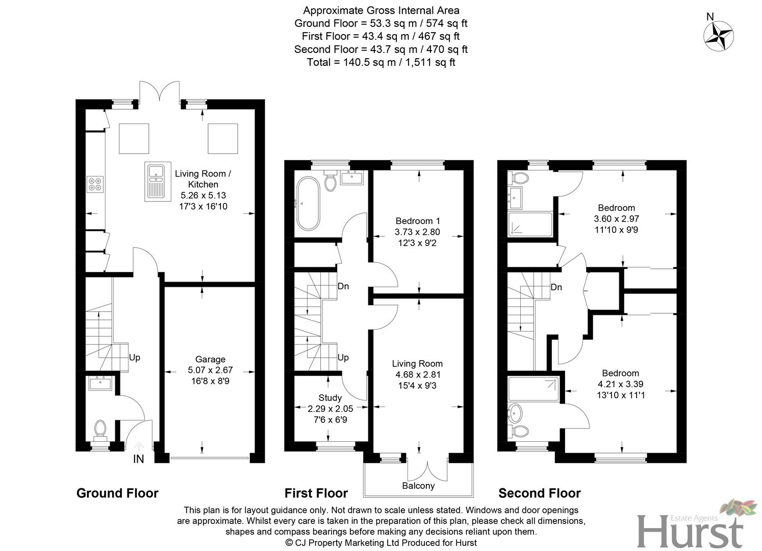 Bassetsbury Lane, High HP11, 4 bedroom town house for sale