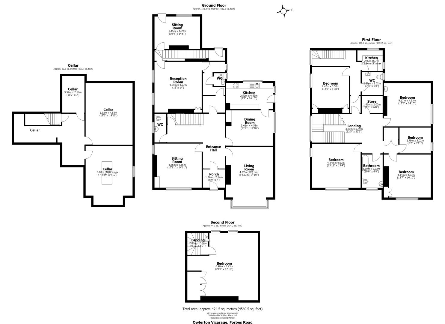 St Johns Vicarage, Forbes Road, Sheffield floorplan
