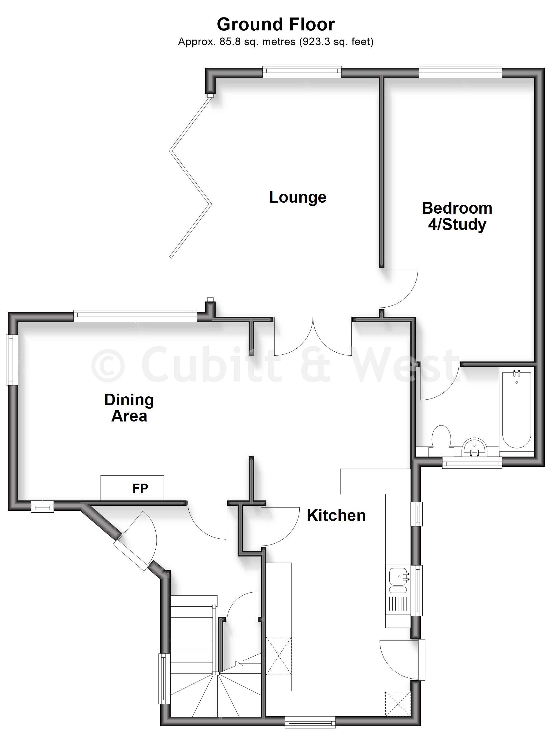 48, Gundreda Road, Lewes floorplan