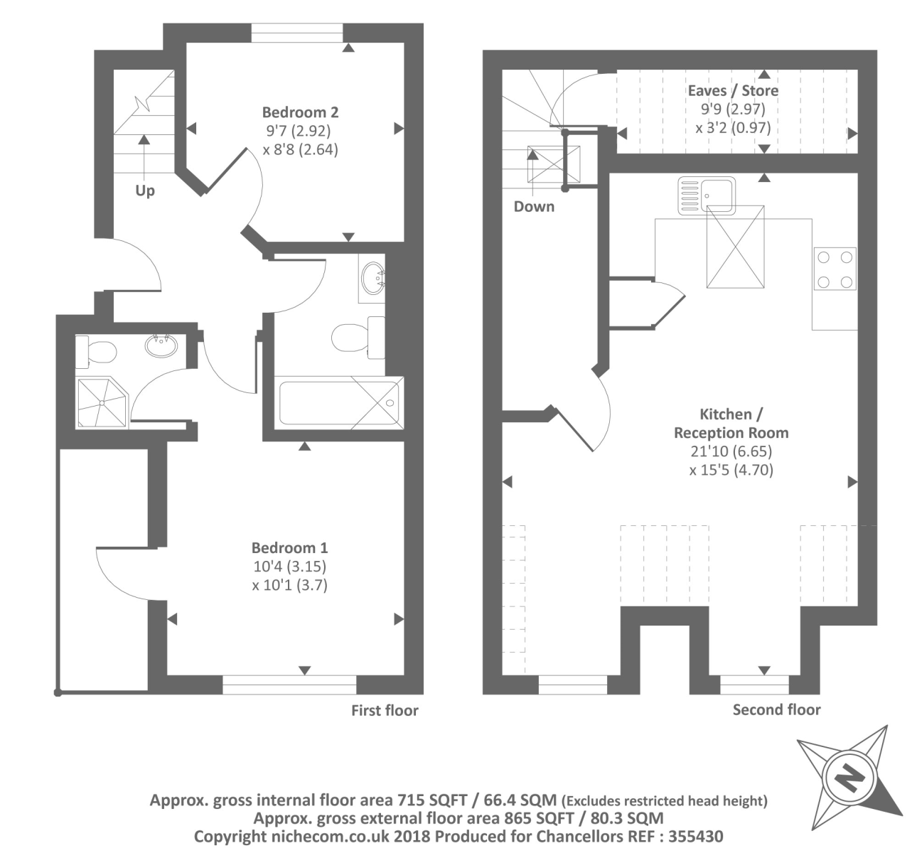 2 Bedrooms Flat to rent in Haverstock Hill, London NW3,