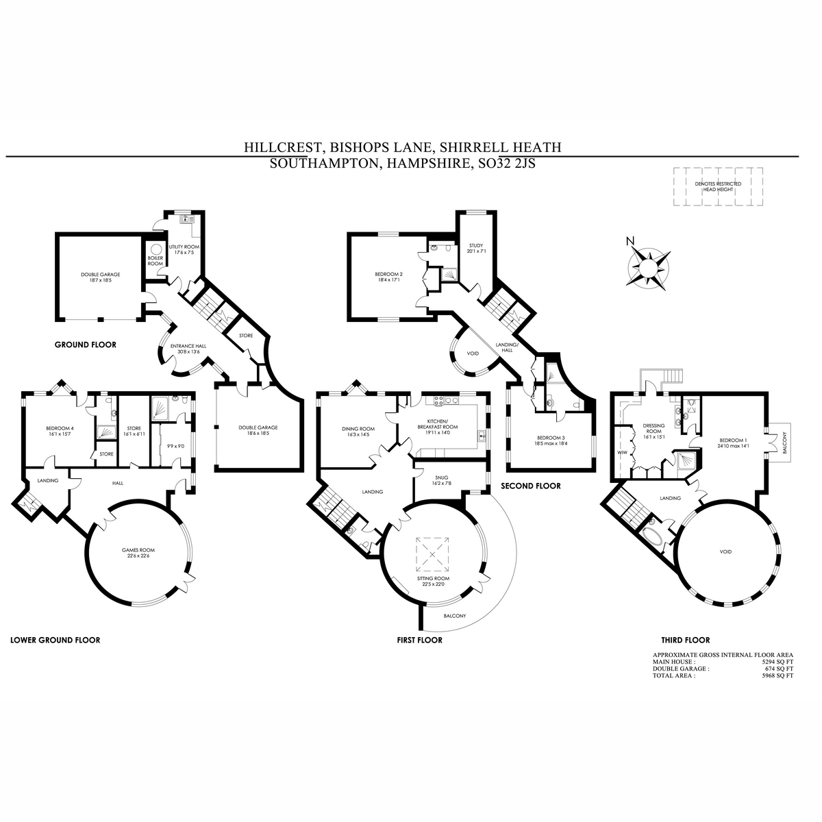 Hillcrest House, Bishops Lane, Southampton floorplan