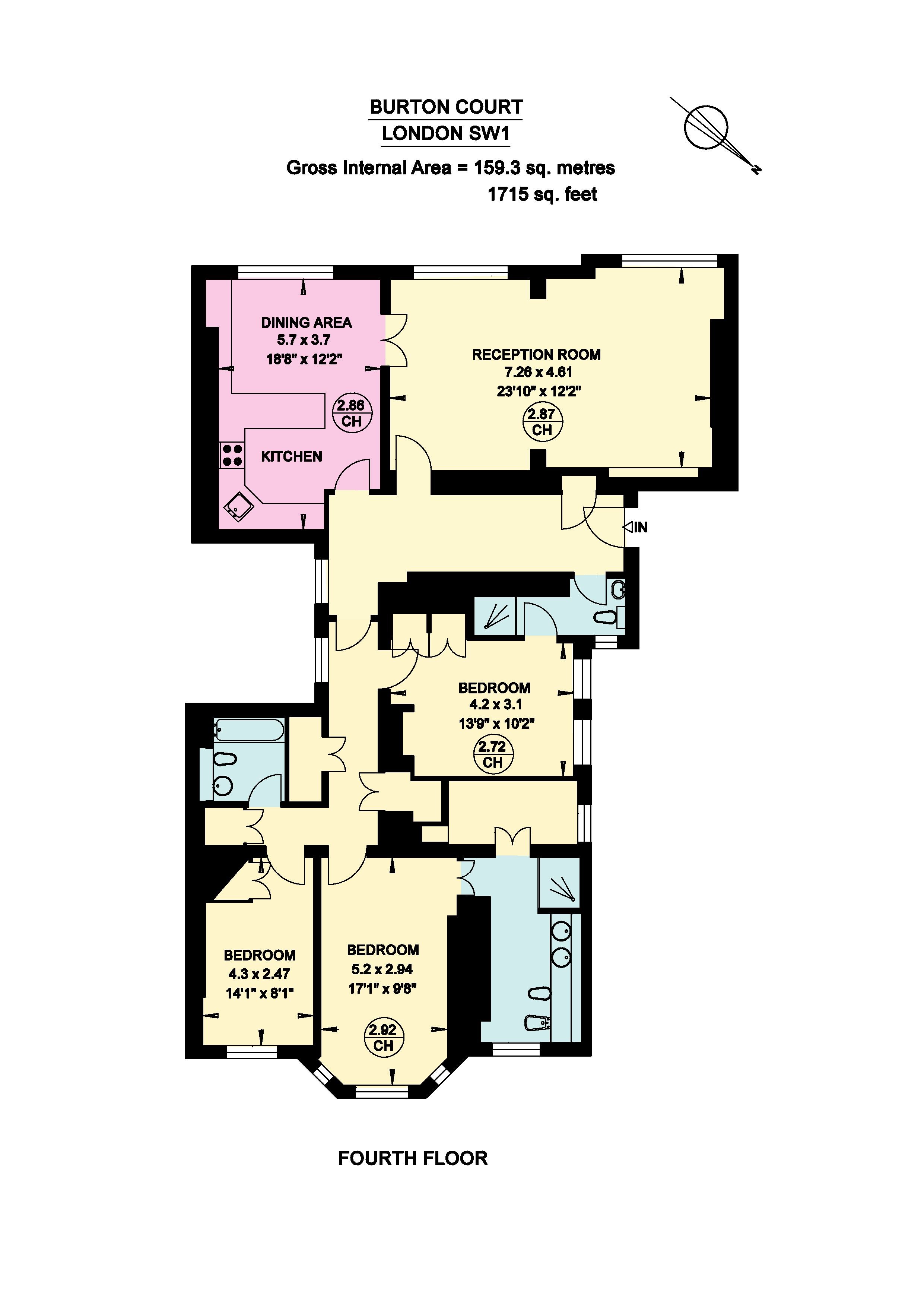 33, Burton Court, Chelsea floorplan