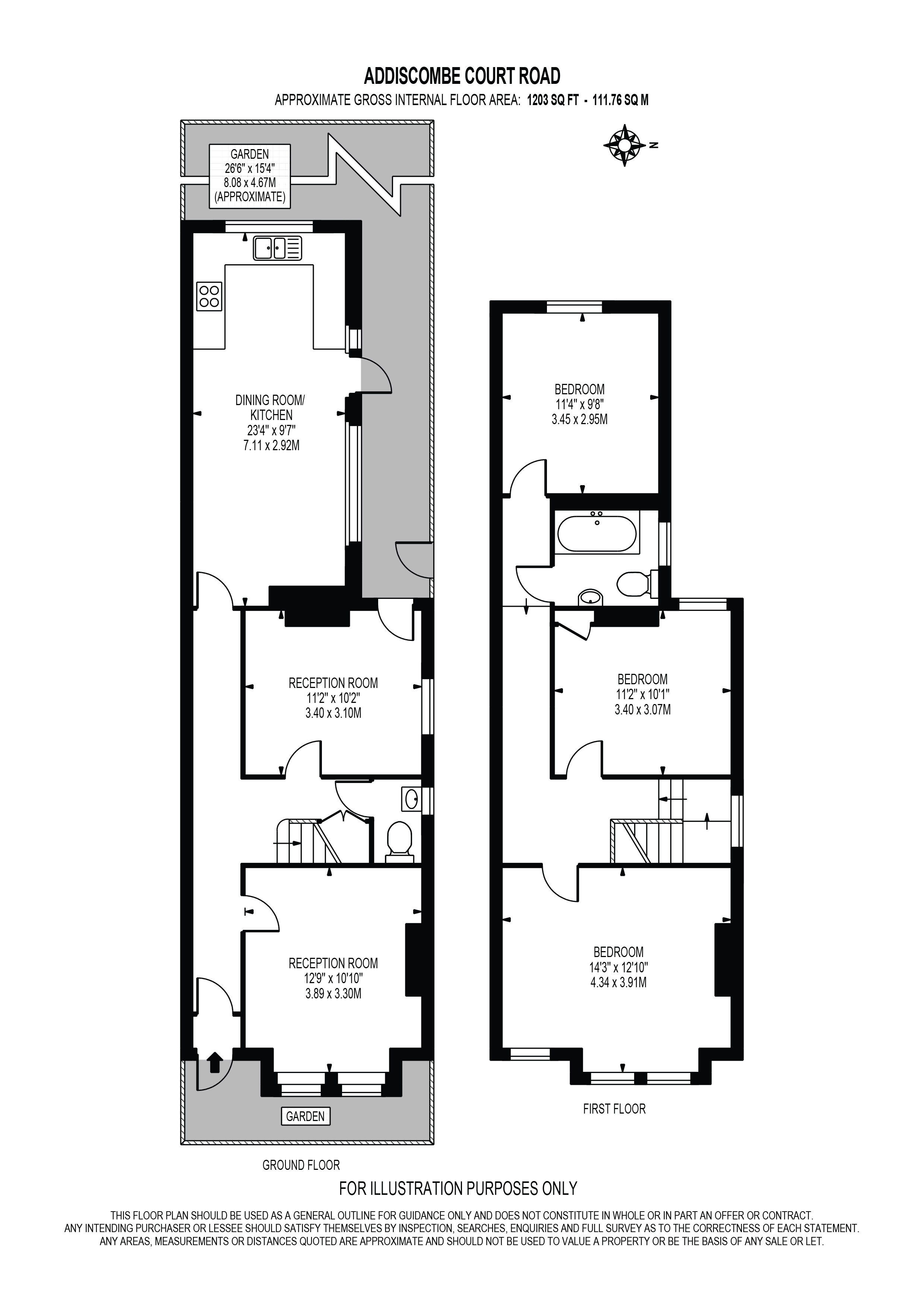 121, Addiscombe Court Road, Surrey floorplan