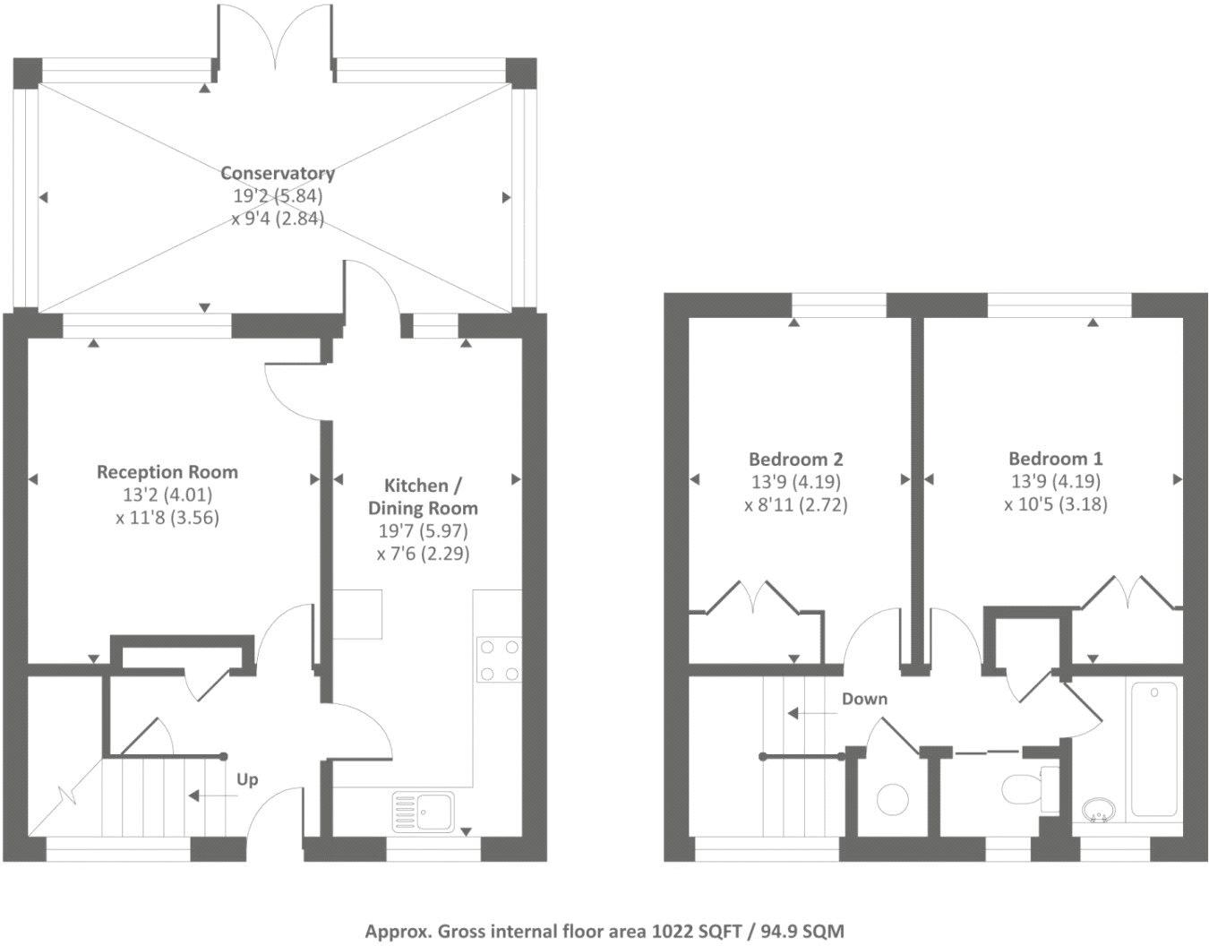 Trenchard Close, Stanmore floorplan