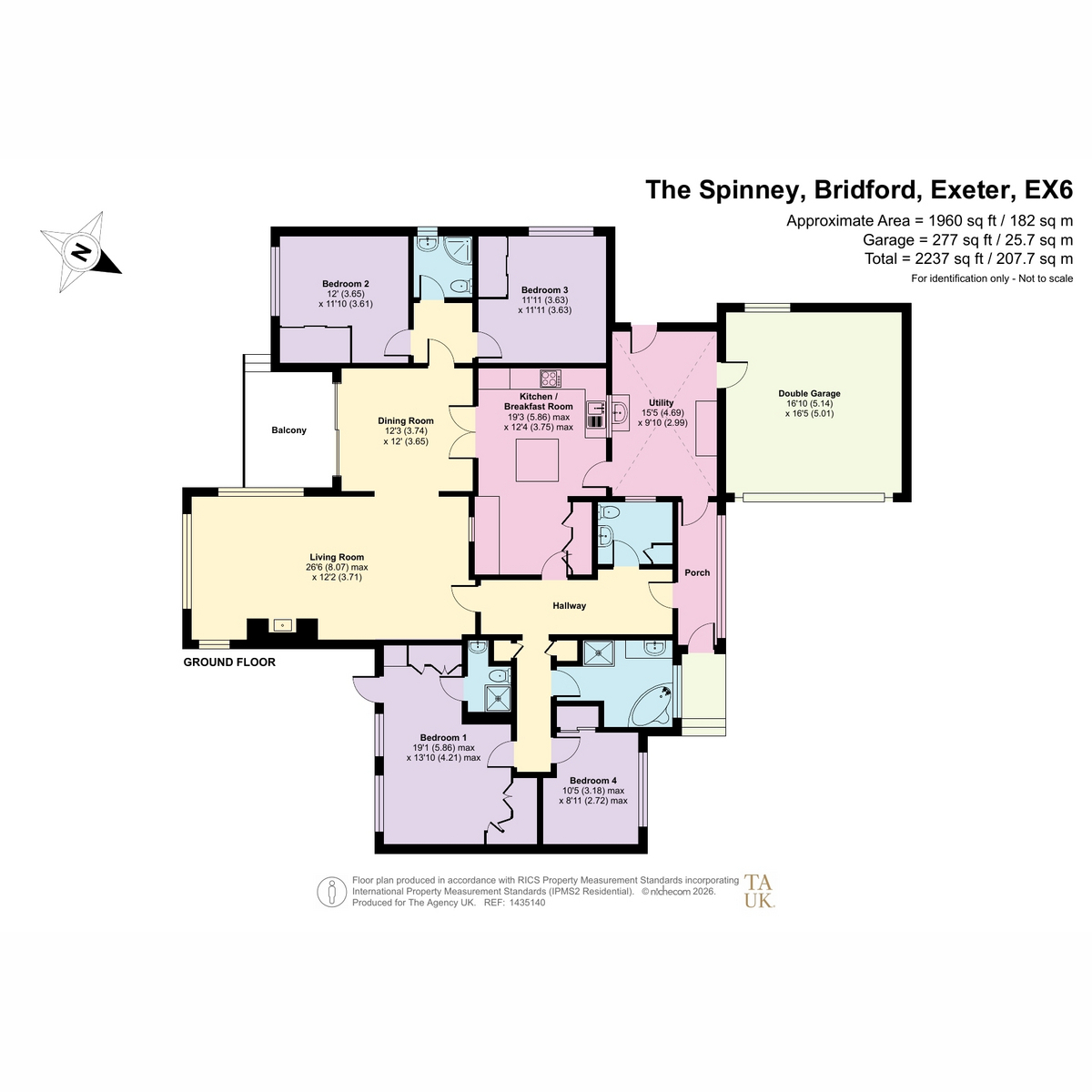 The Spinney, Bridford, Exeter floorplan