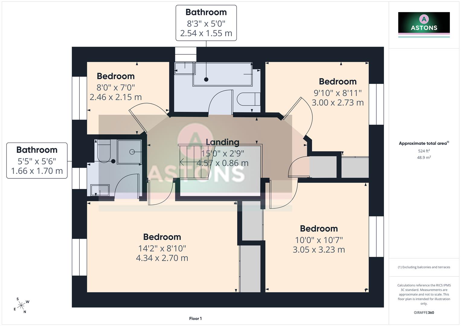 8, Ritchie Close, Crawley floorplan