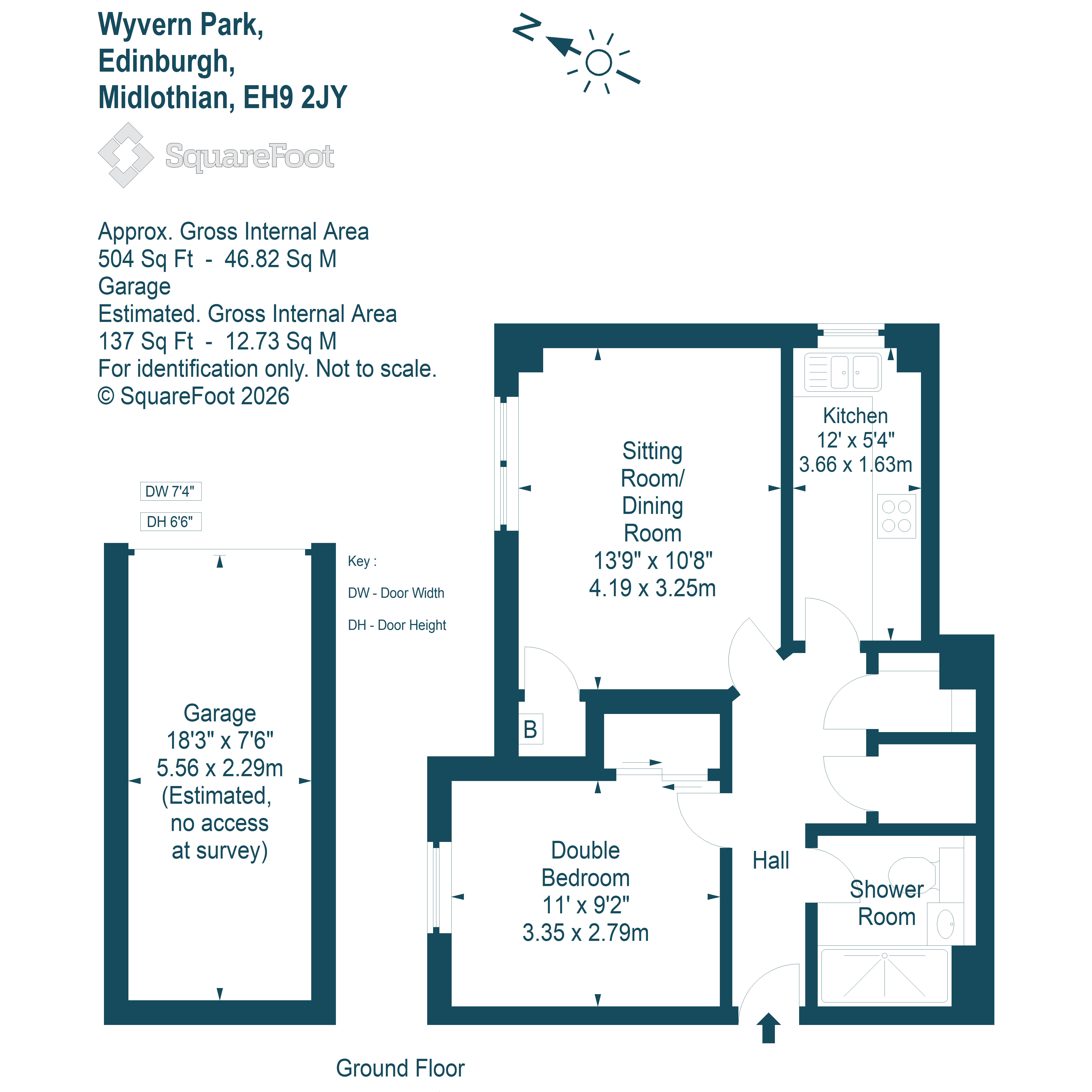 1/2, Wyvern Park, Edinburgh floorplan