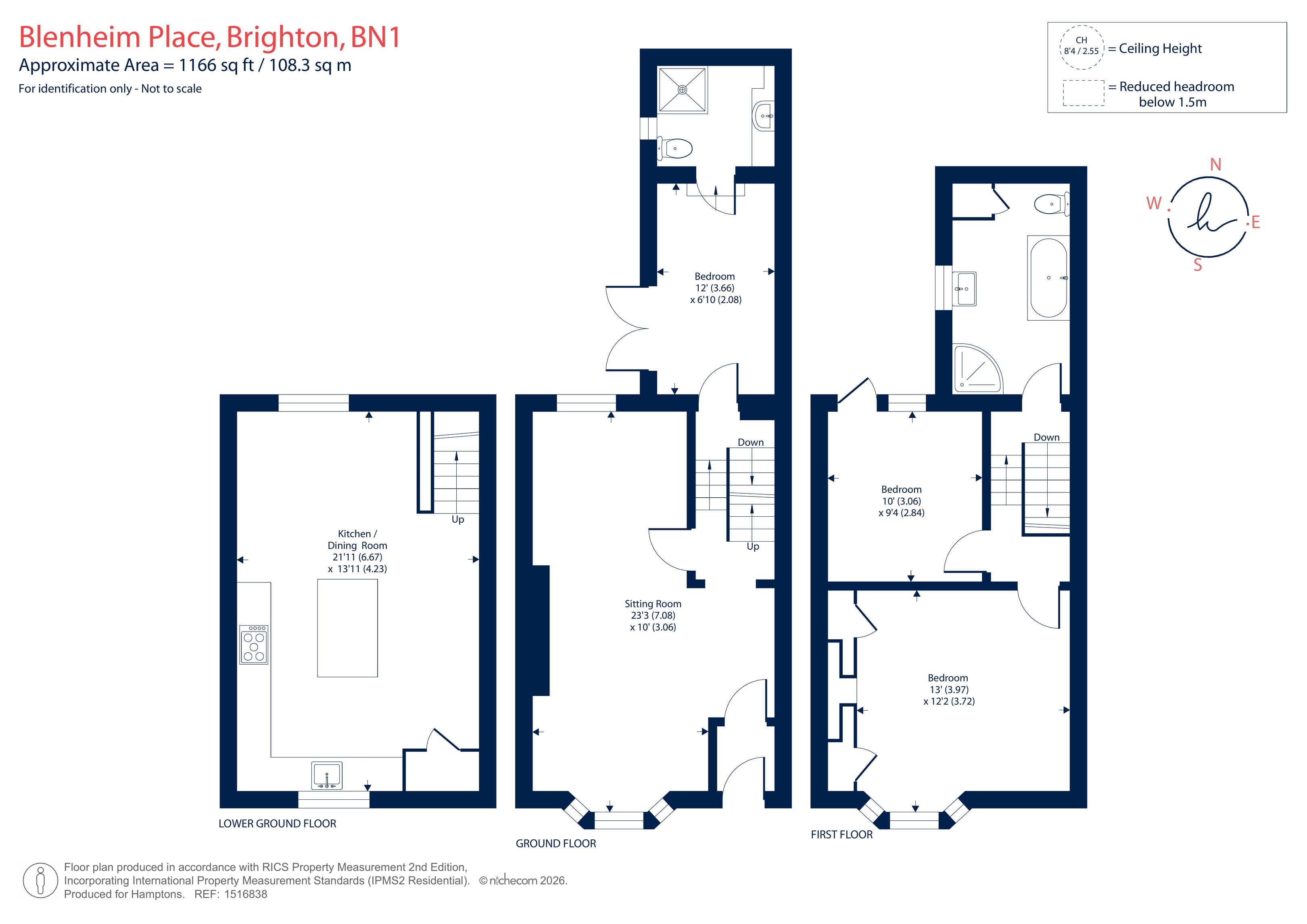 7, Blenheim Place, Brighton floorplan
