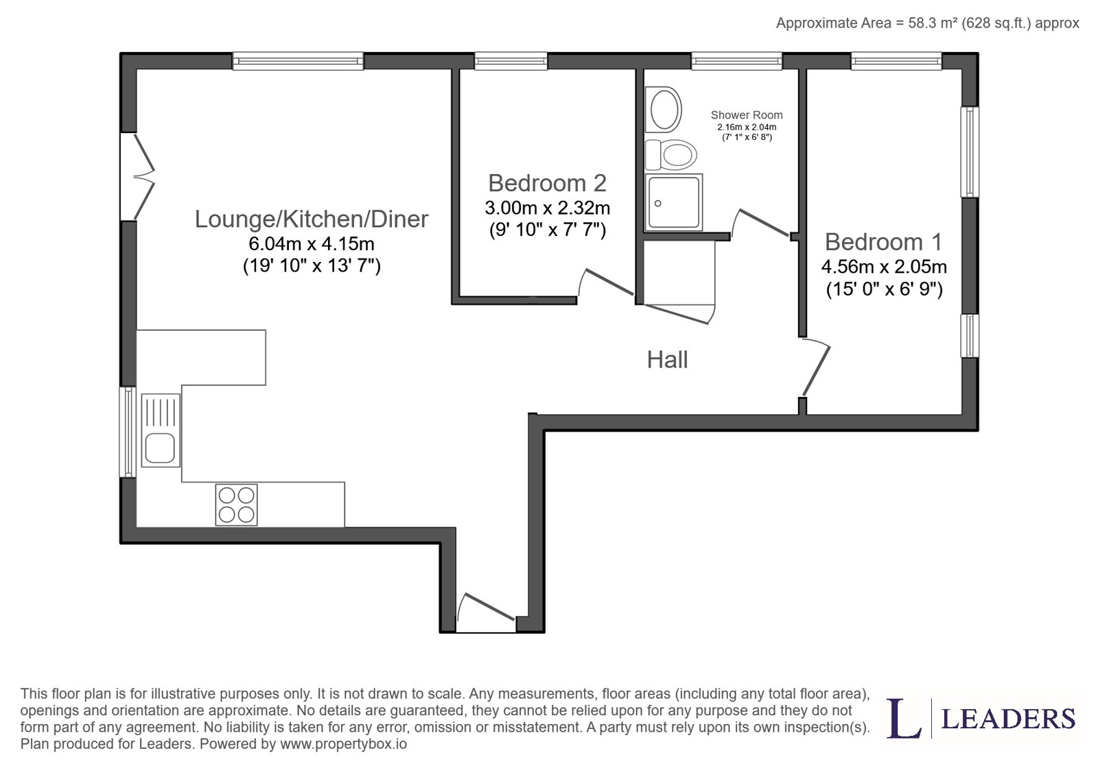 Flat 6 Fairlight, 1, Hahnemann Road, Bournemouth floorplan