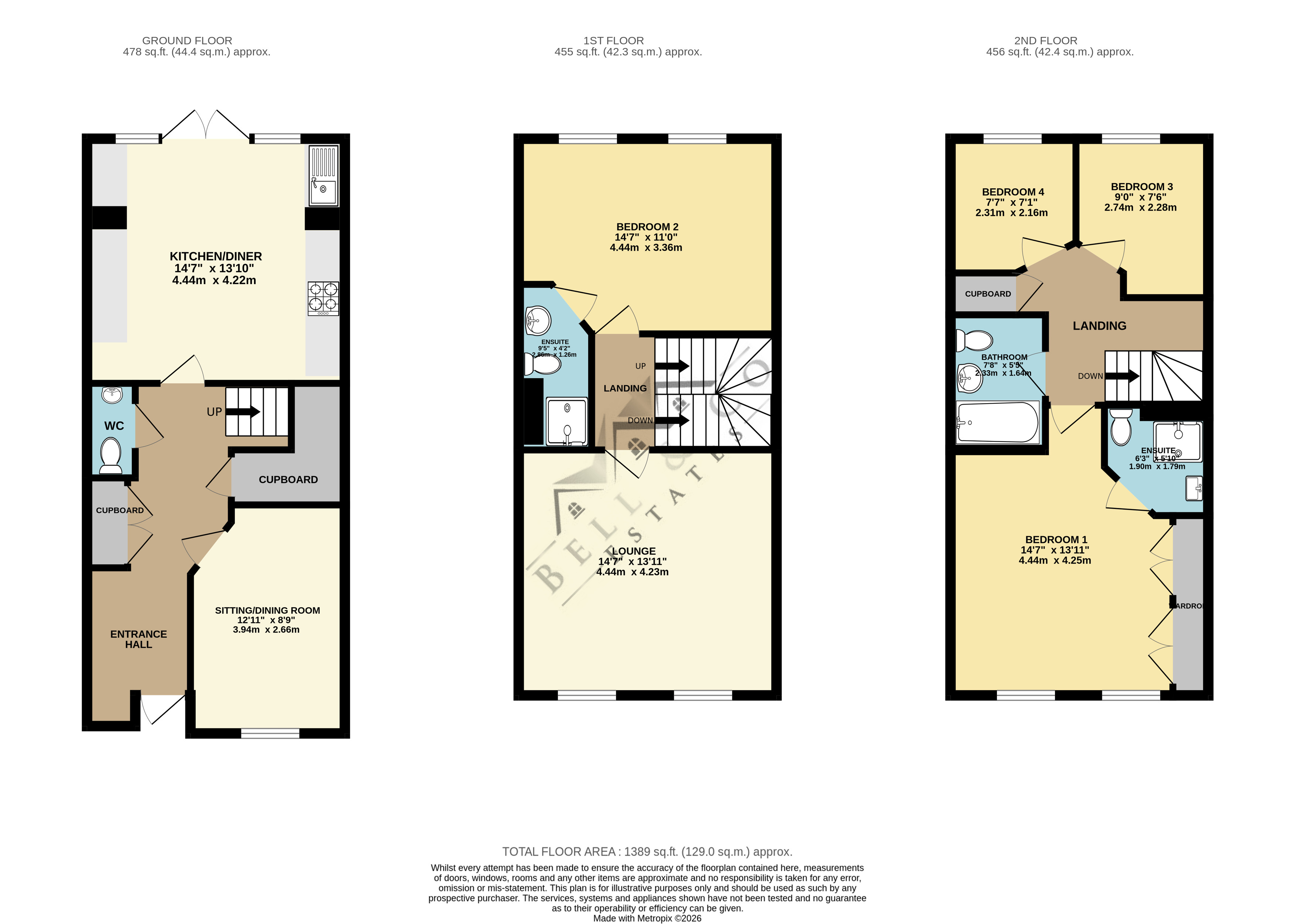 70, Carlton Gate Drive, Sheffield floorplan