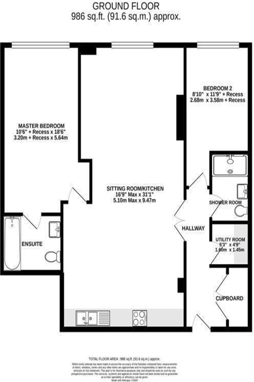 18, King Edward Vii Apartments, Kings Drive, Midhurst floorplan