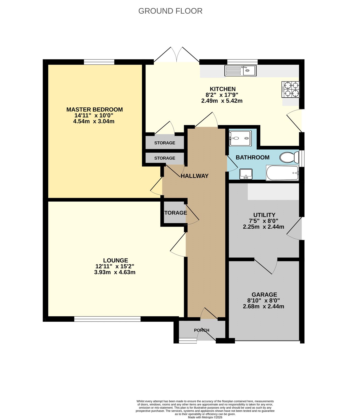 1, Plane Tree Close, Worcestershire floorplan