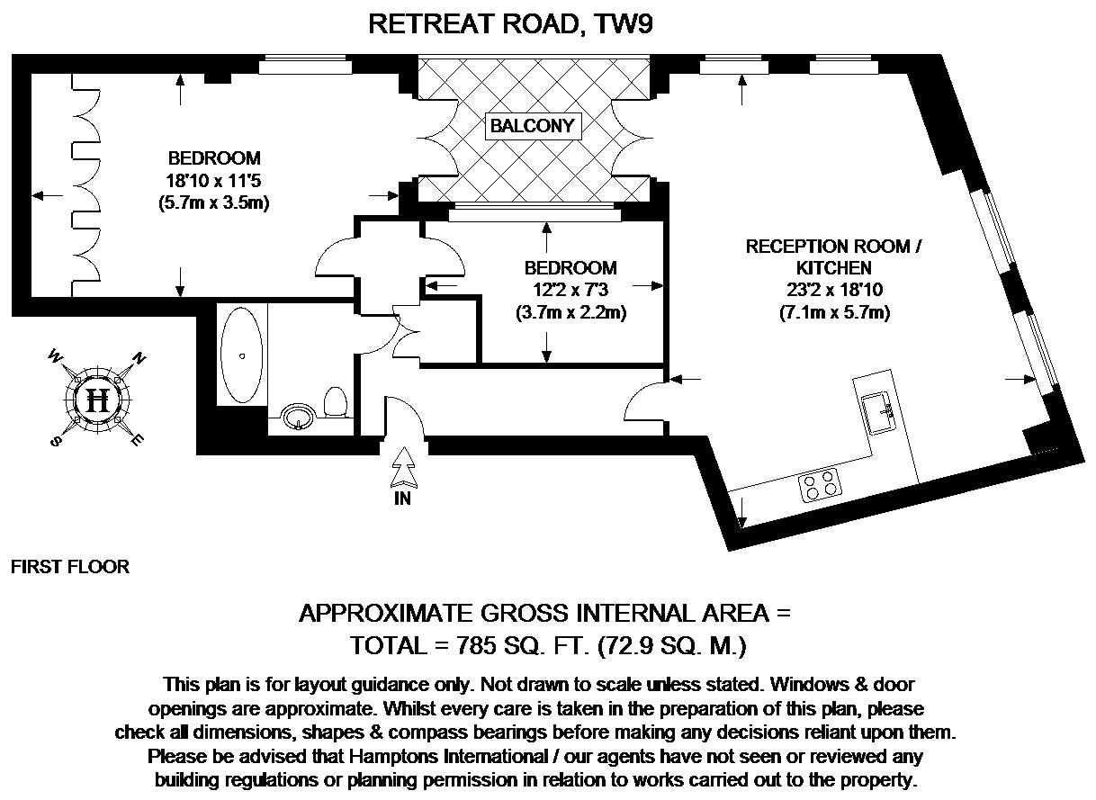 2 Bedrooms Flat to rent in Retreat Road, Richmond TW9