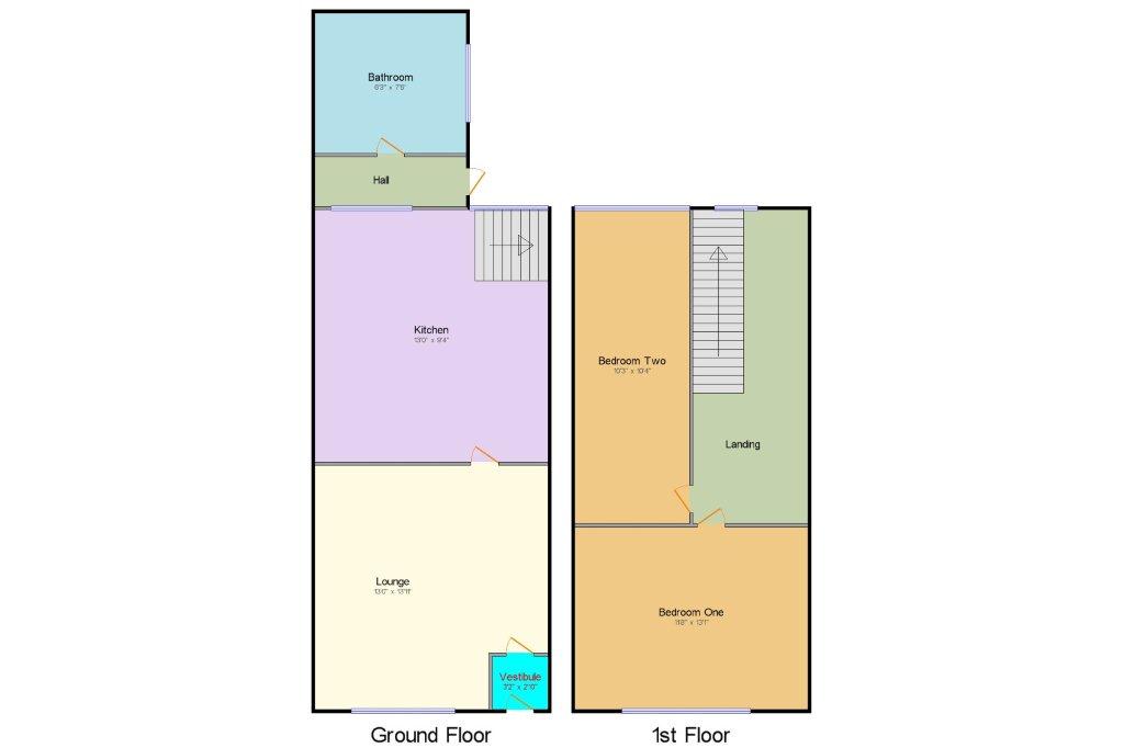 2 Bedrooms Terraced house to rent in Caroline Street, Preston PR1