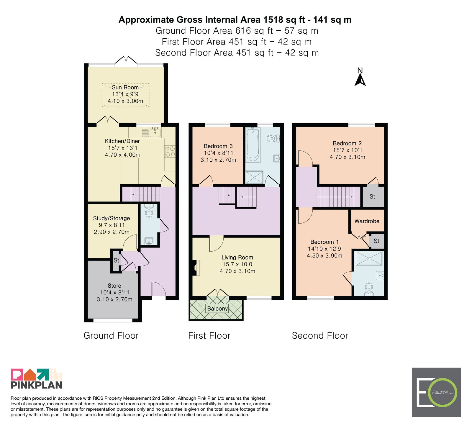 14, St. Michaels Close, Cheltenham floorplan