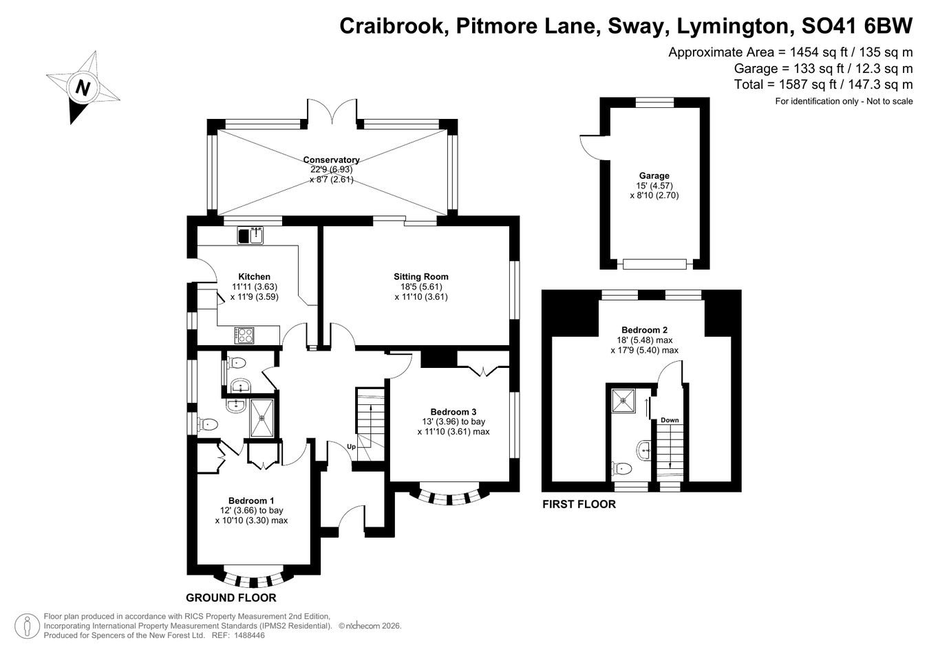 Craibrook, Pitmore Lane, Lymington floorplan