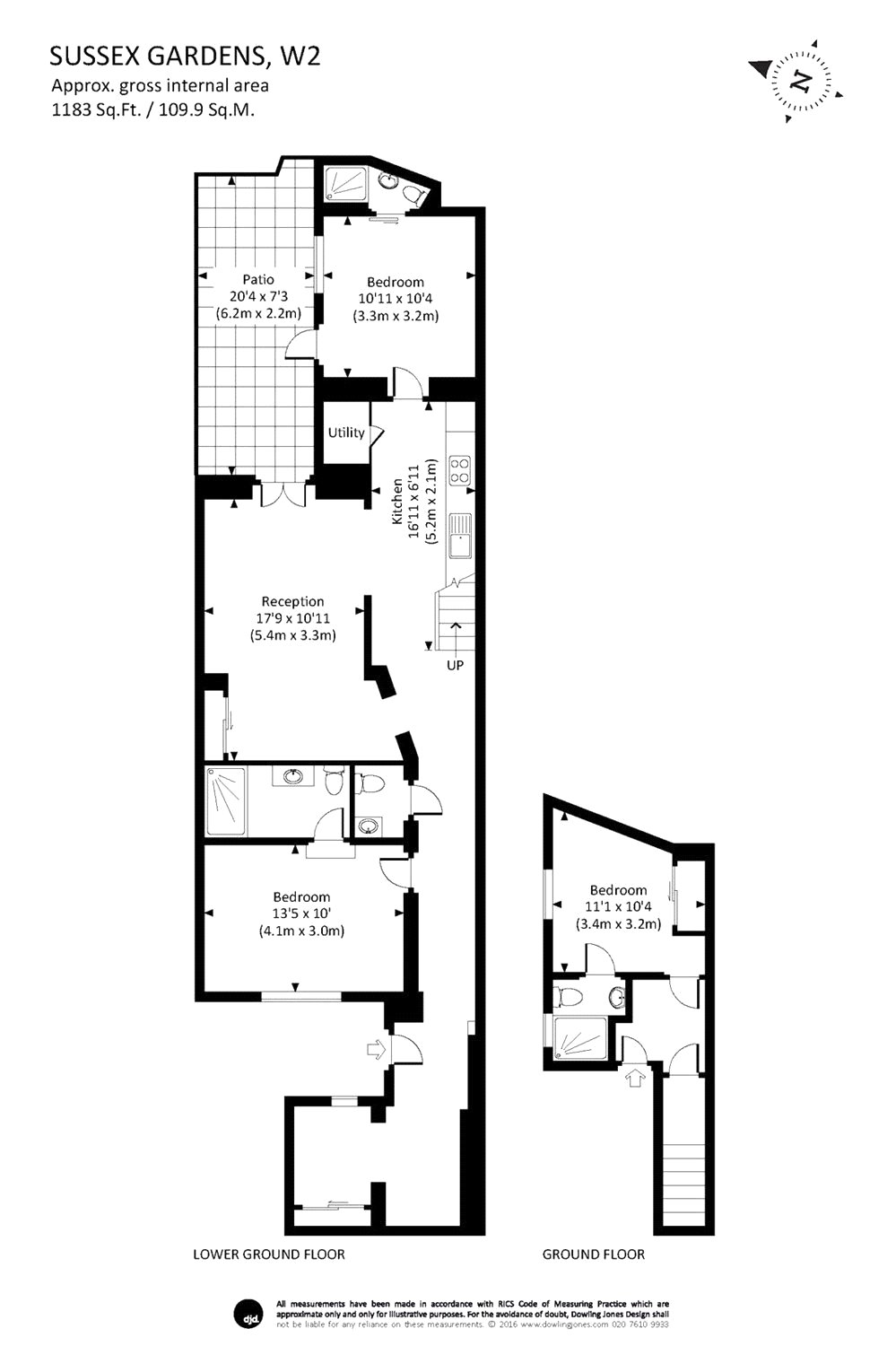 3 Bedrooms Flat to rent in Sussex Gardens, Lancaster Gate W2