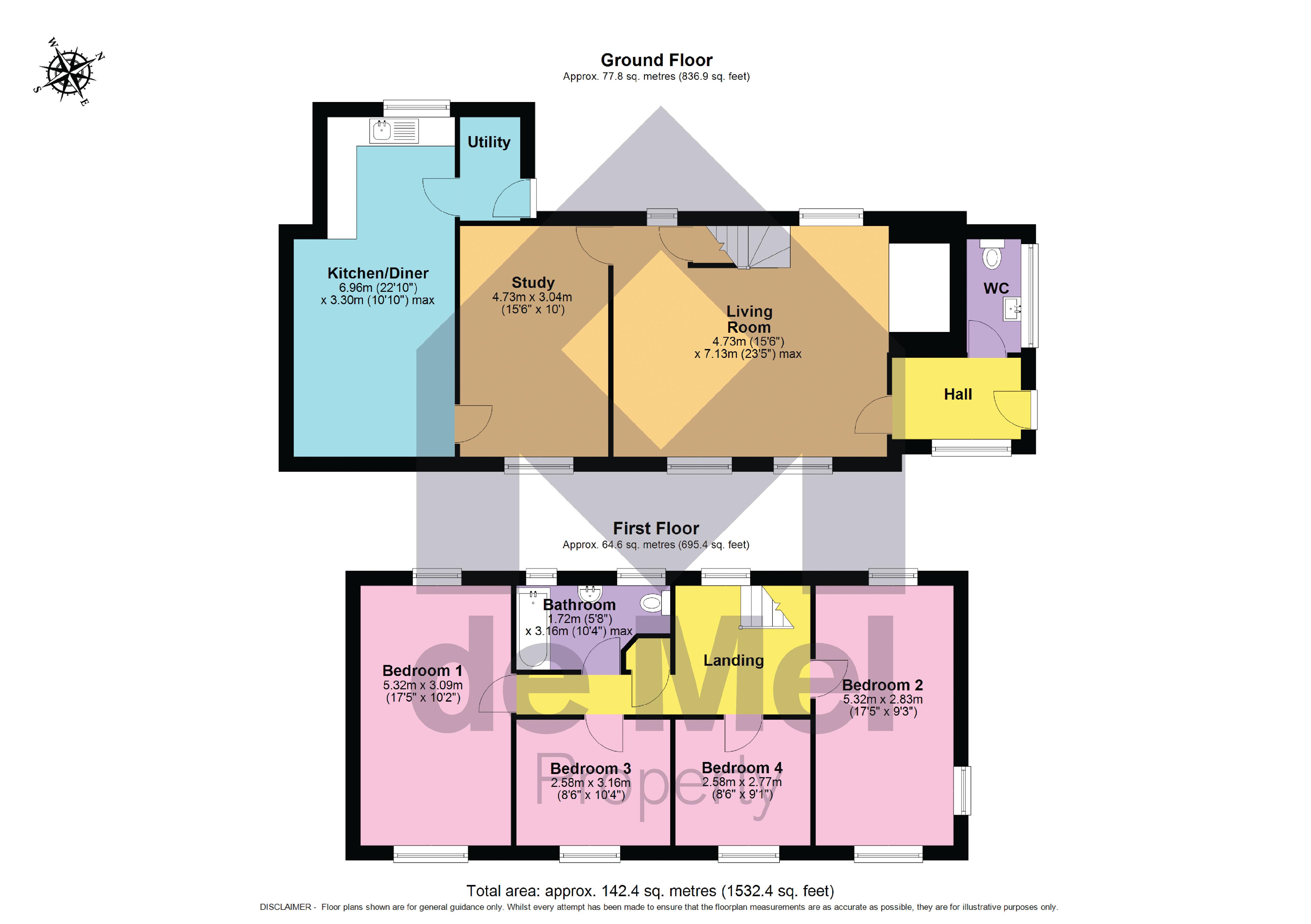 Hwicci, 14 Hailes Street, Cheltenham floorplan