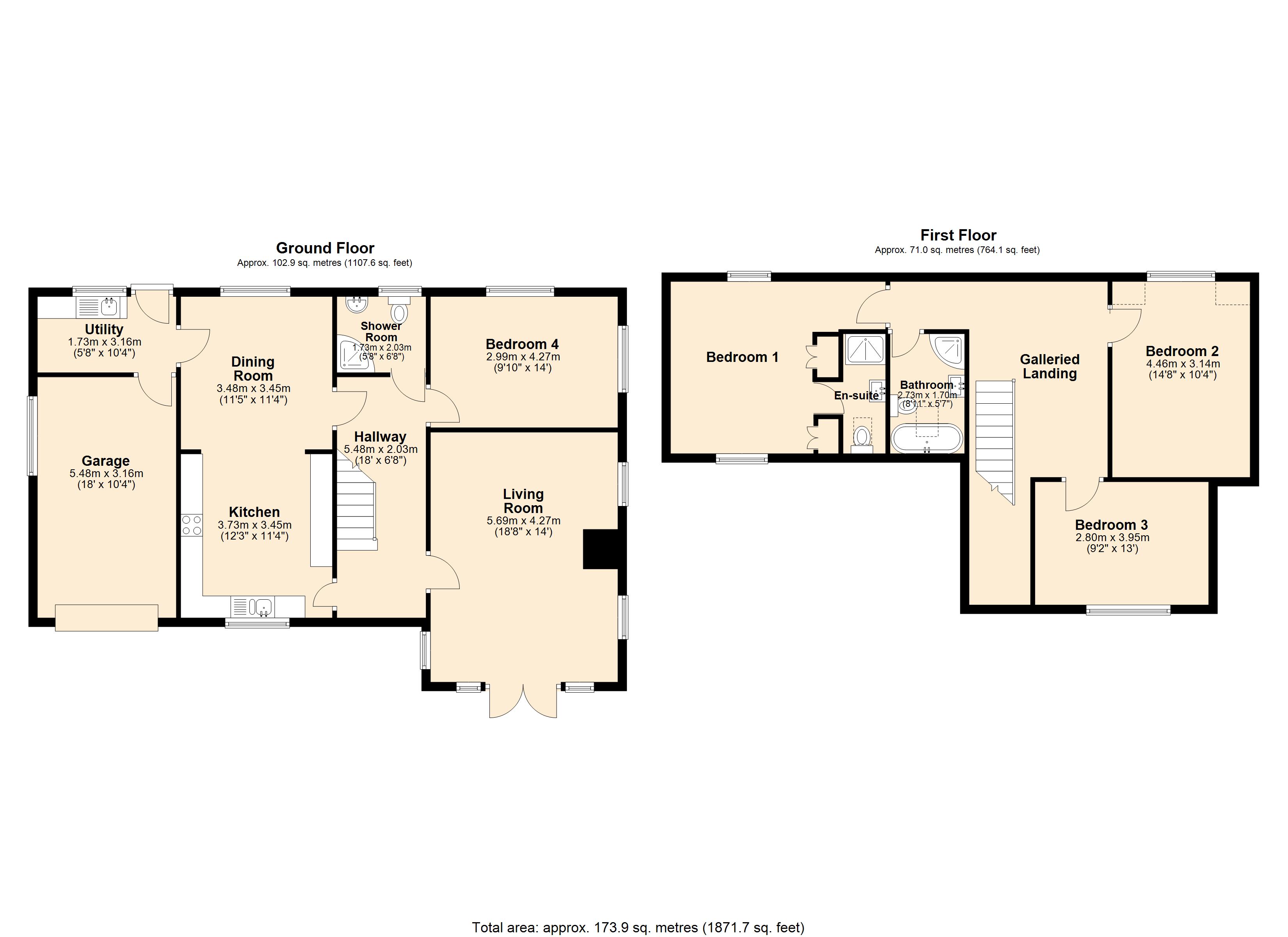 Treventen, Camelford floorplan