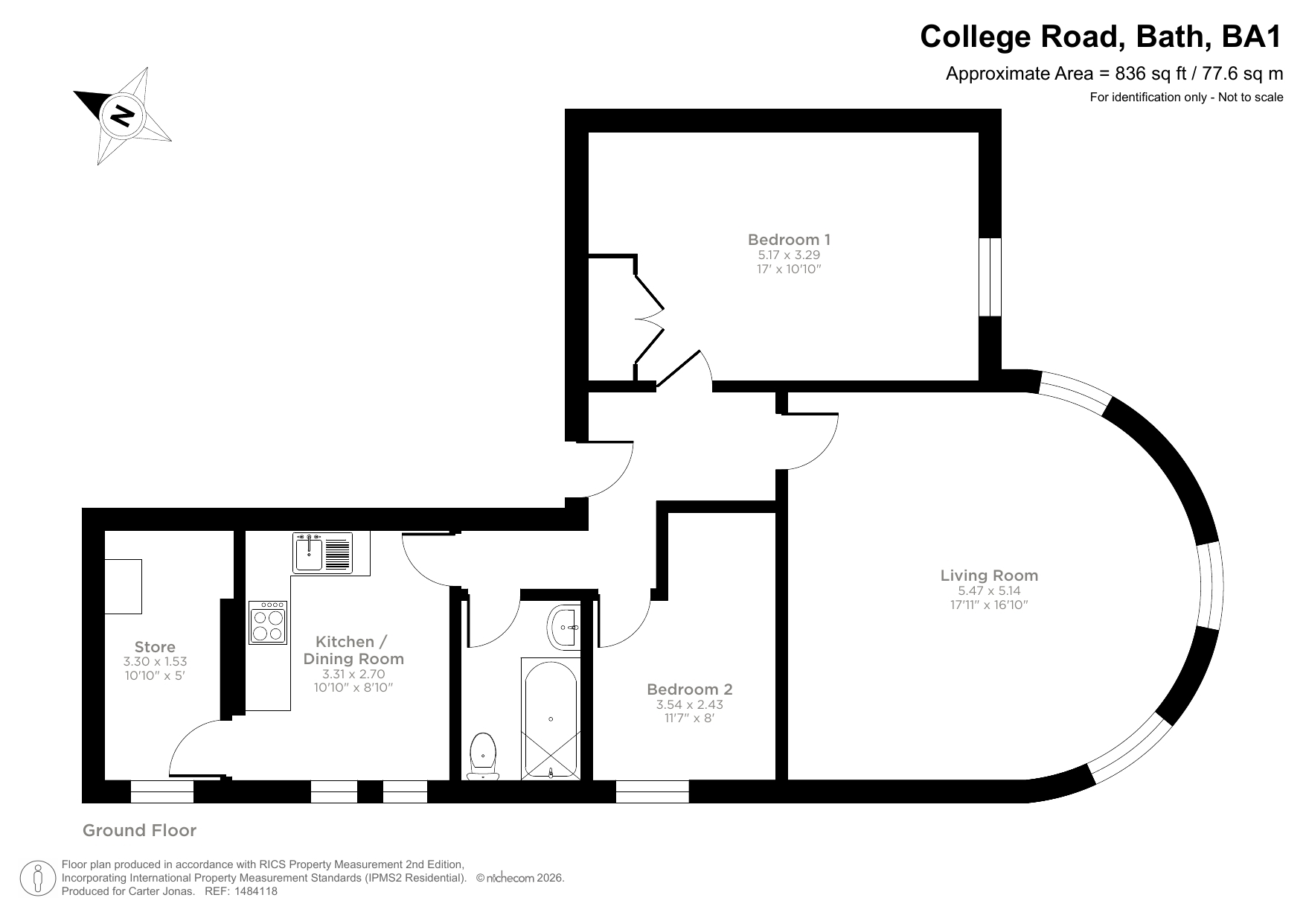 Flat 5, Laggan House,, College Road, Somerset floorplan