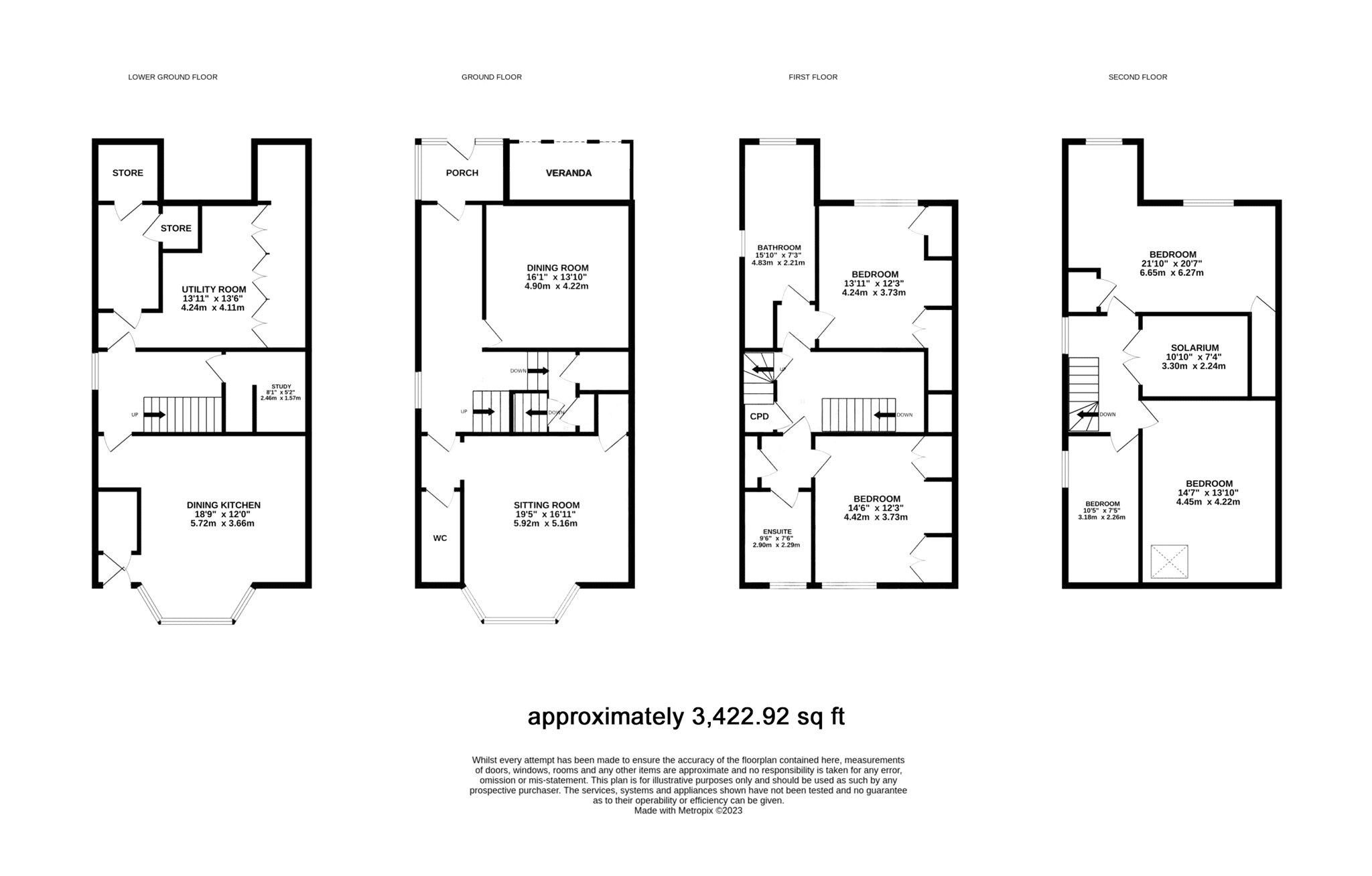 20, Village Road, Oxton floorplan