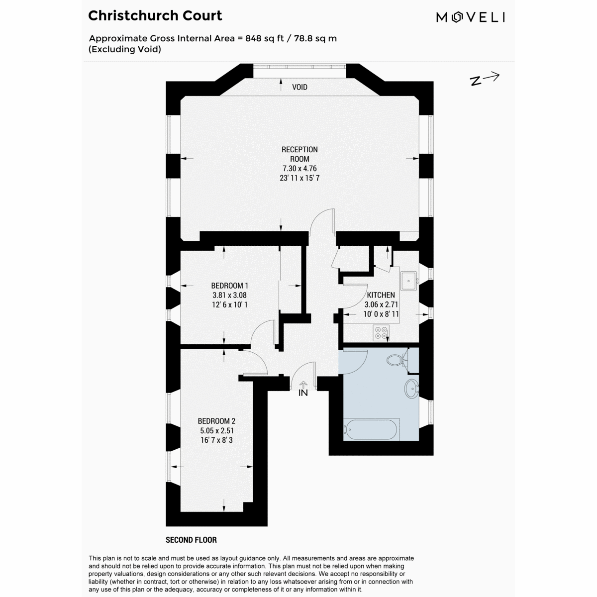 Flat Flat 19, Christchurch Court, Willesden Lane, London floorplan