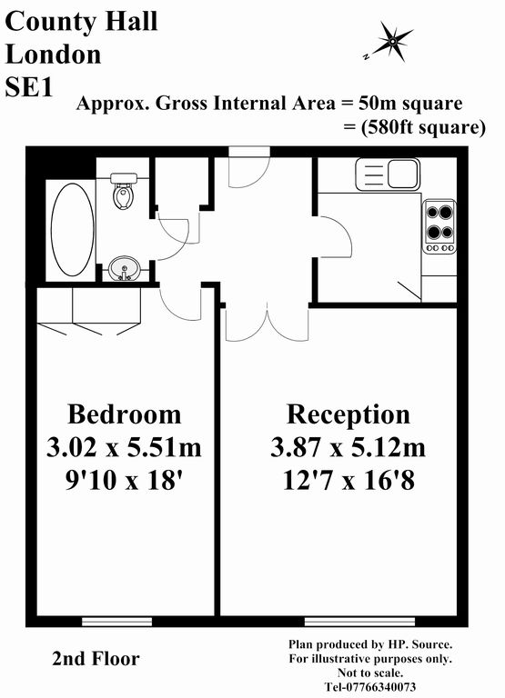 1 Bedrooms Flat to rent in East Block, County Hall, London SE1