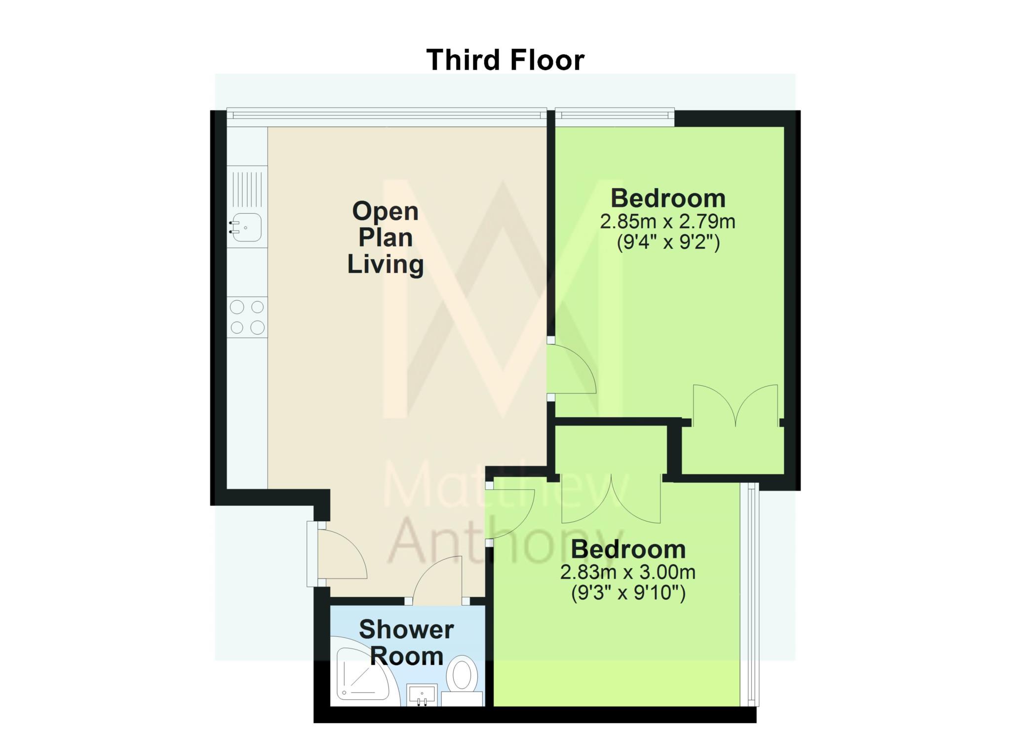 2 Bedrooms Flat for sale in South Street, Worthing BN11