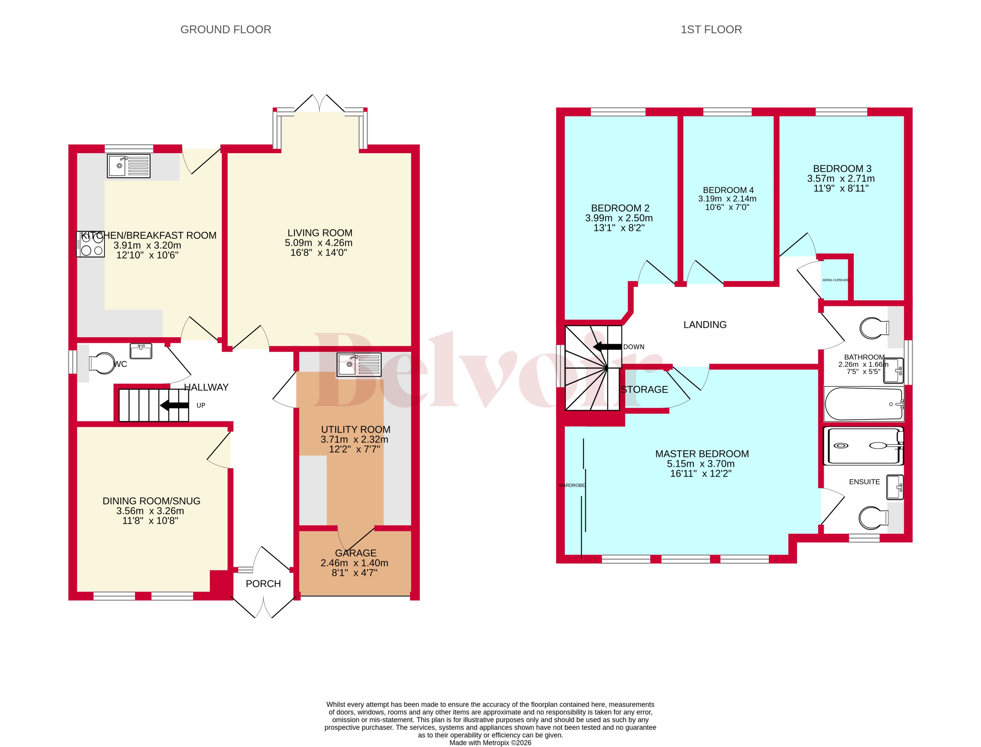4, Honeysuckle Way, Walsall floorplan