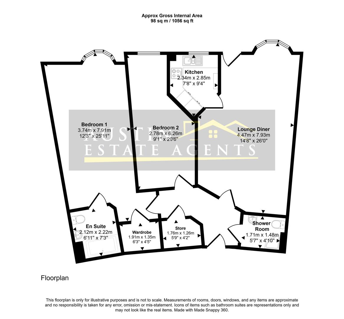 1, Harbour Lights Court, Weymouth floorplan
