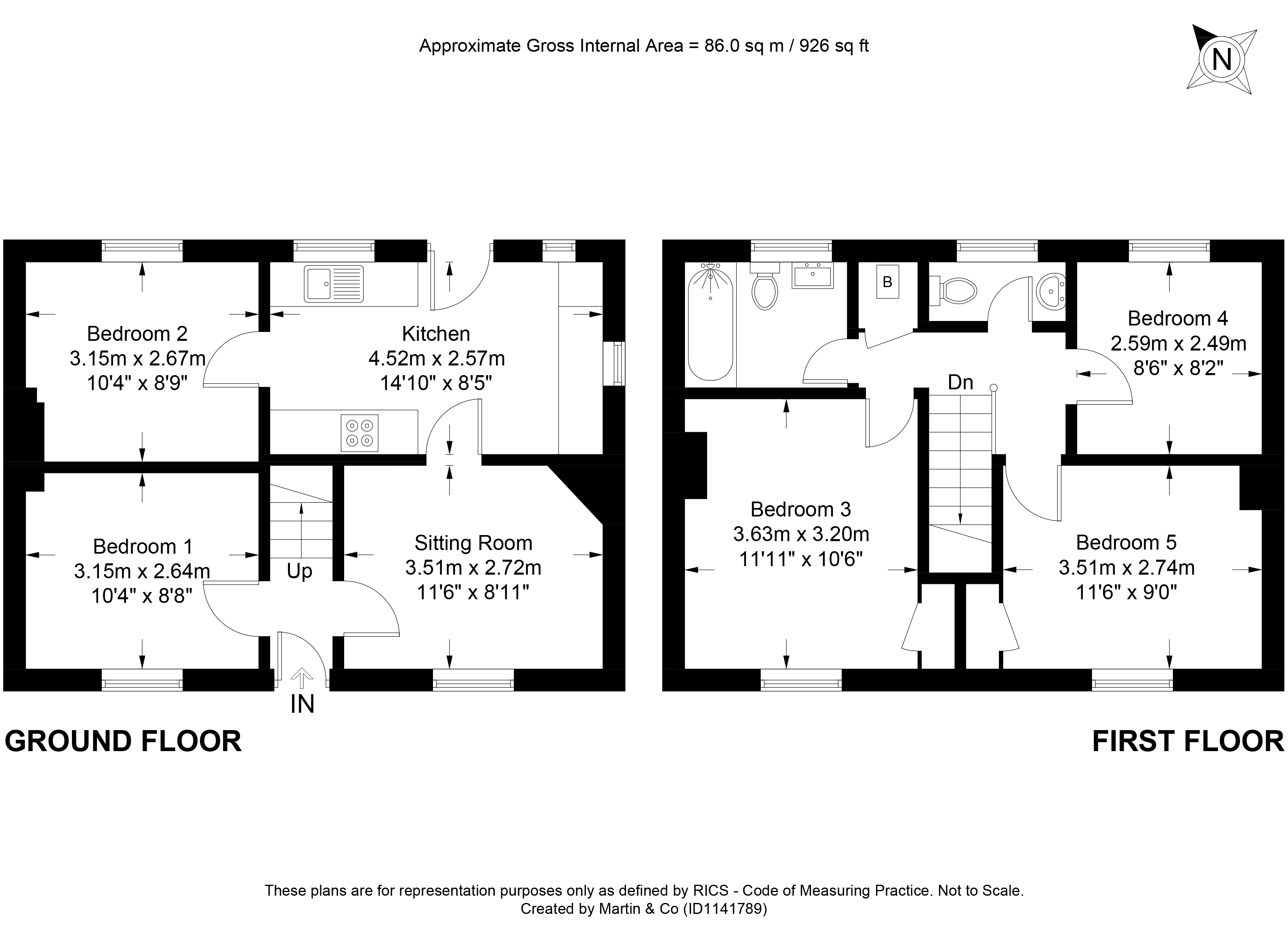 Room 5, 97, Stanmore Lane, Winchester floorplan