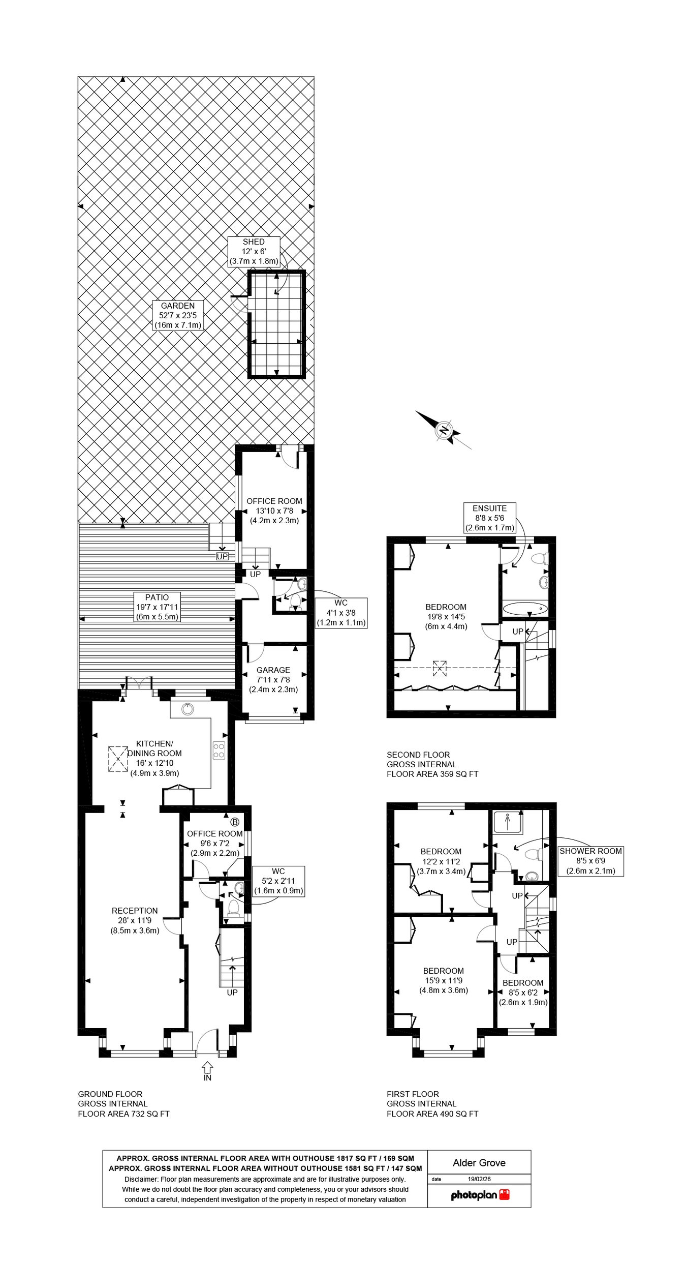 44, Alder Grove, London floorplan